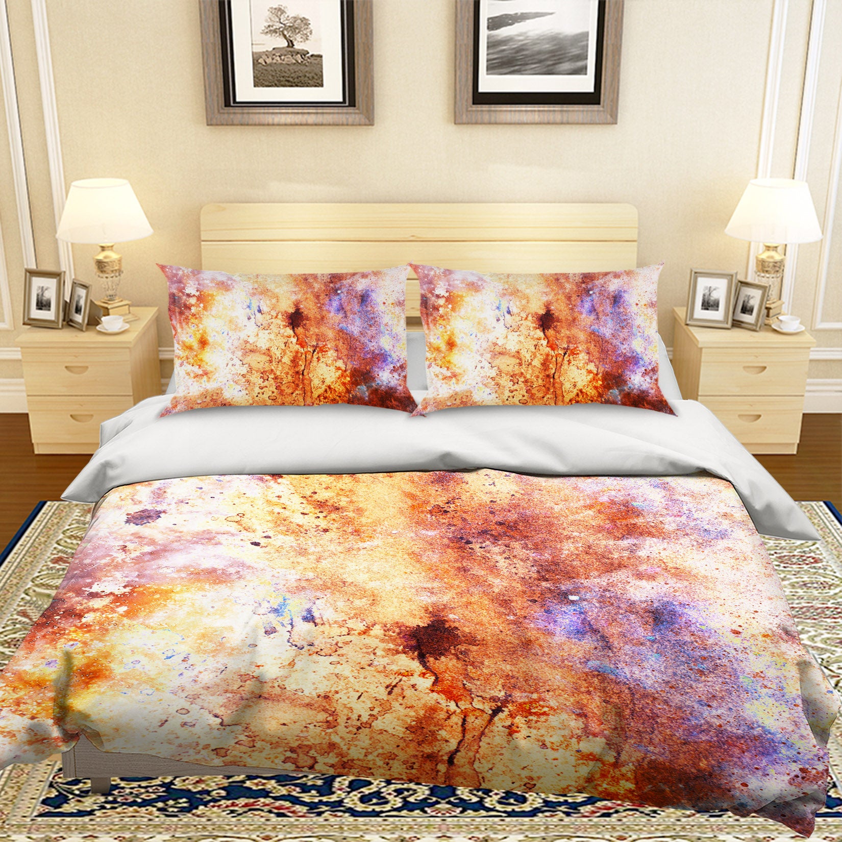 3D Brown 12168 Bed Pillowcases Quilt