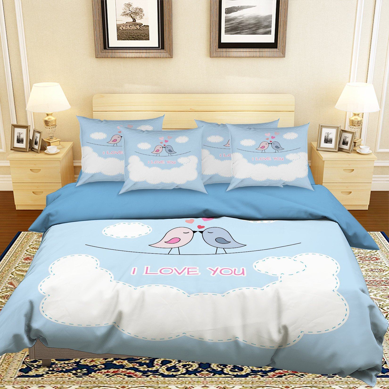 3D Sweet Kiss 025 Bed Pillowcases Quilt Wallpaper AJ Wallpaper