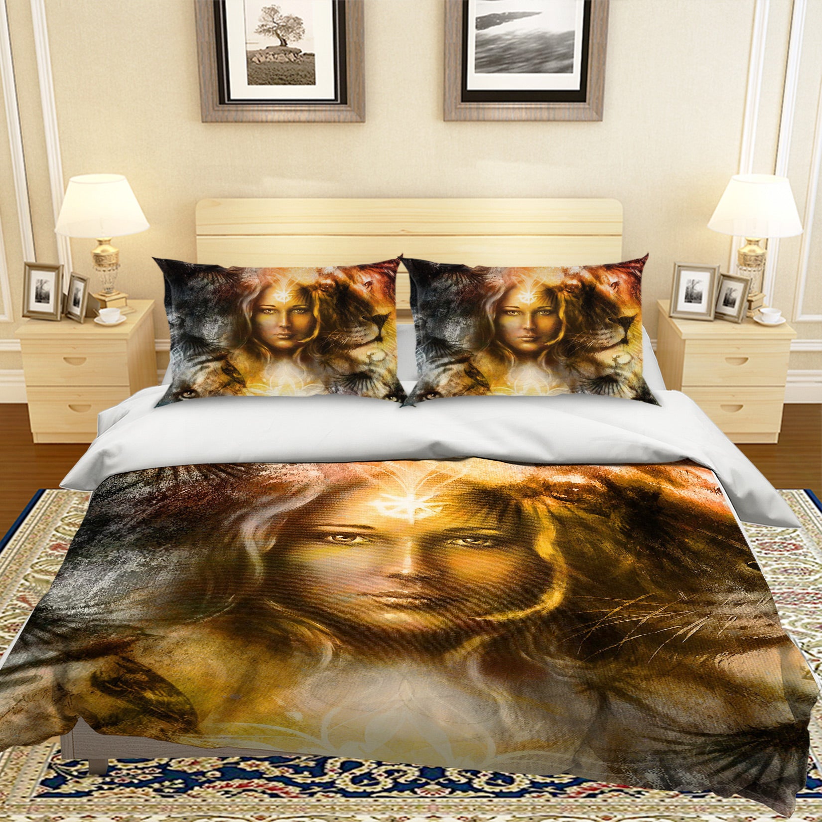 3D Woman Saint 028 Bed Pillowcases Quilt