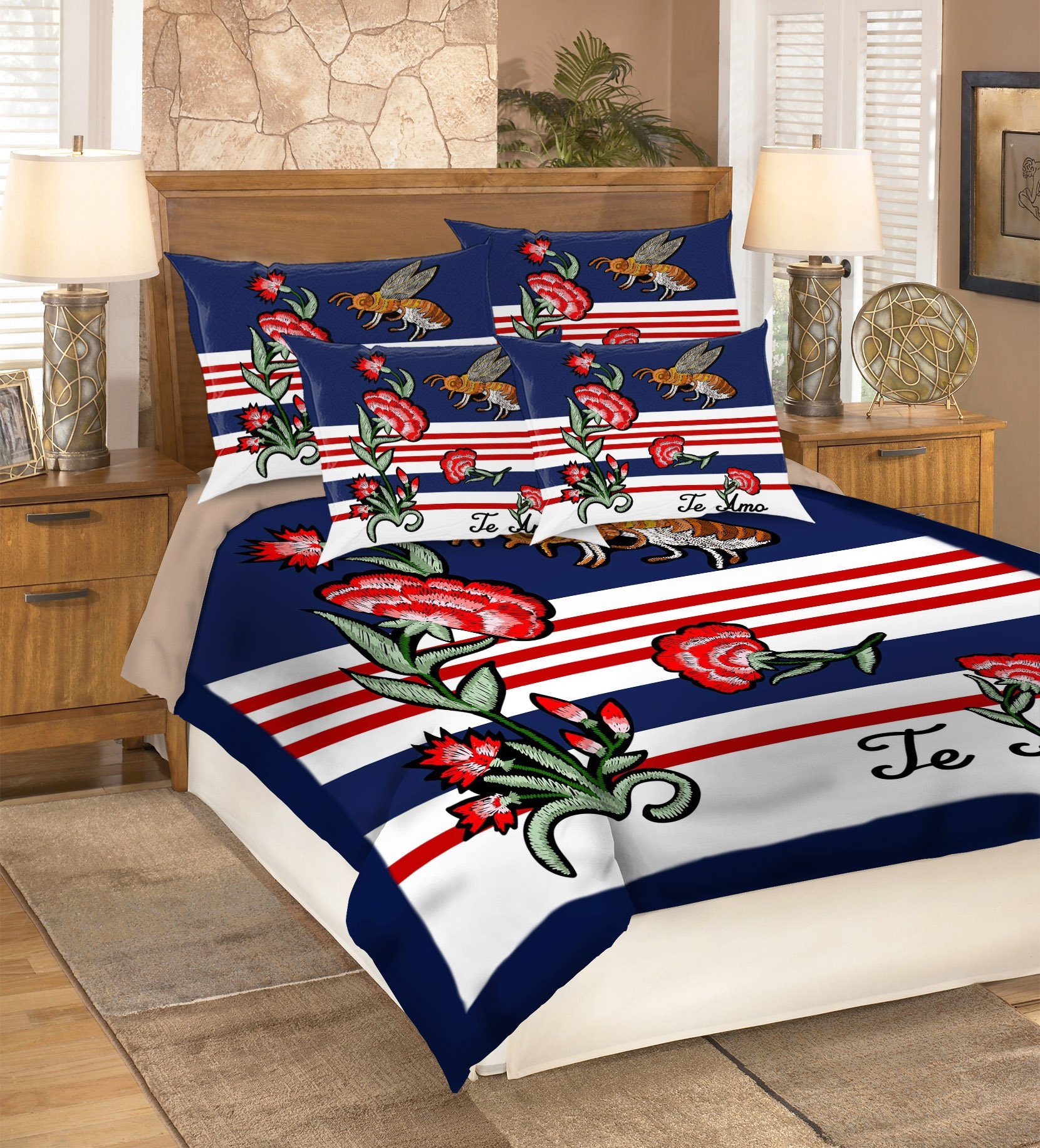 3D Bee Collecting Honey 039 Bed Pillowcases Quilt Wallpaper AJ Wallpaper