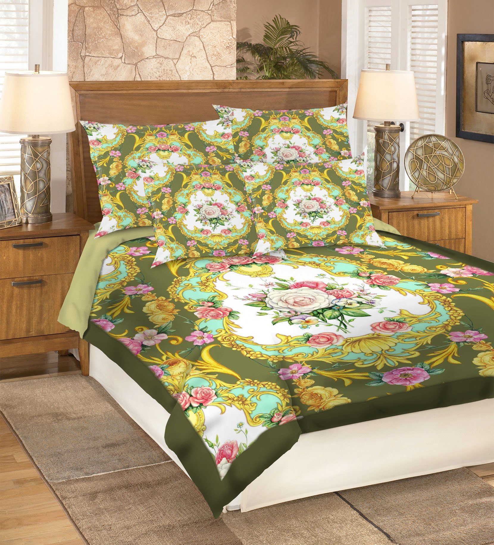 3D White Flowers 155 Bed Pillowcases Quilt Wallpaper AJ Wallpaper