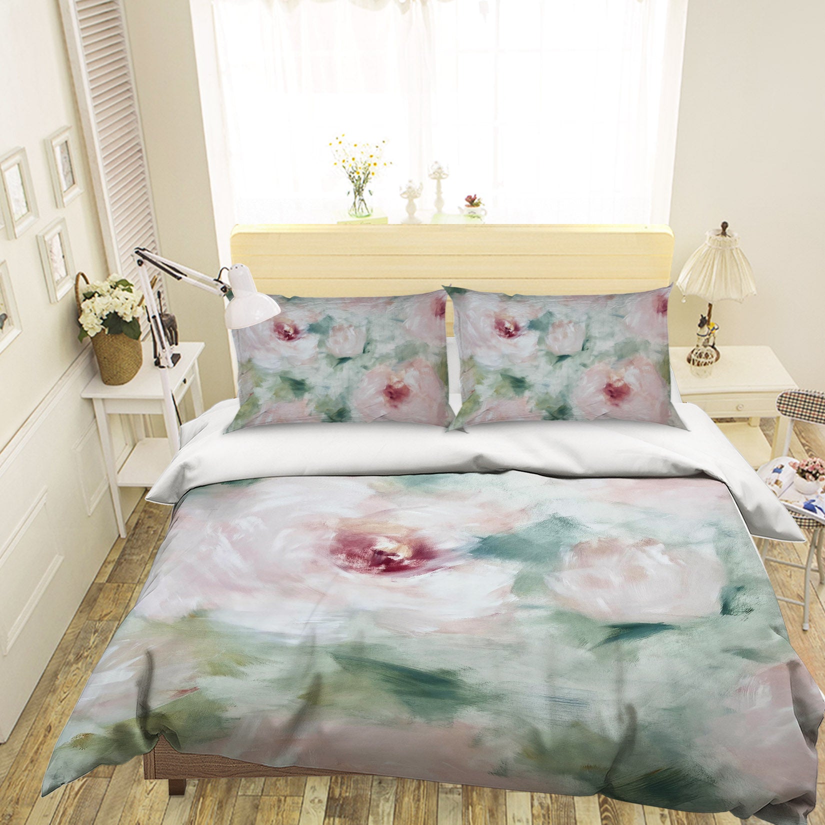 3D Pink Flower 3136 Skromova Marina Bedding Bed Pillowcases Quilt Cover Duvet Cover