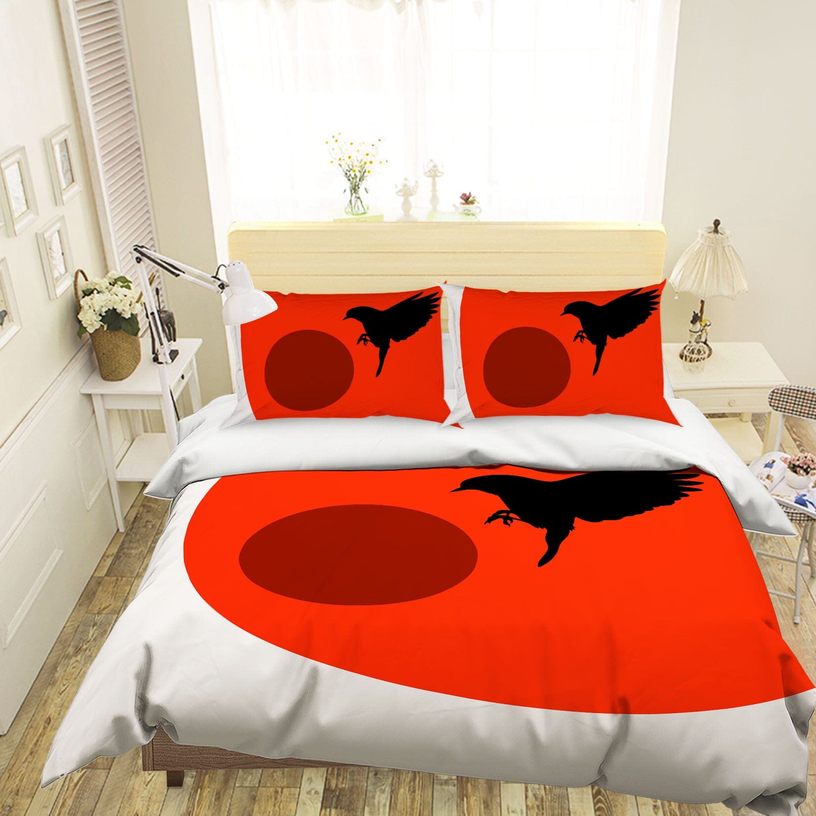 3D Sun Magpie 217 Boris Draschoff Bedding Bed Pillowcases Quilt Quiet Covers AJ Creativity Home