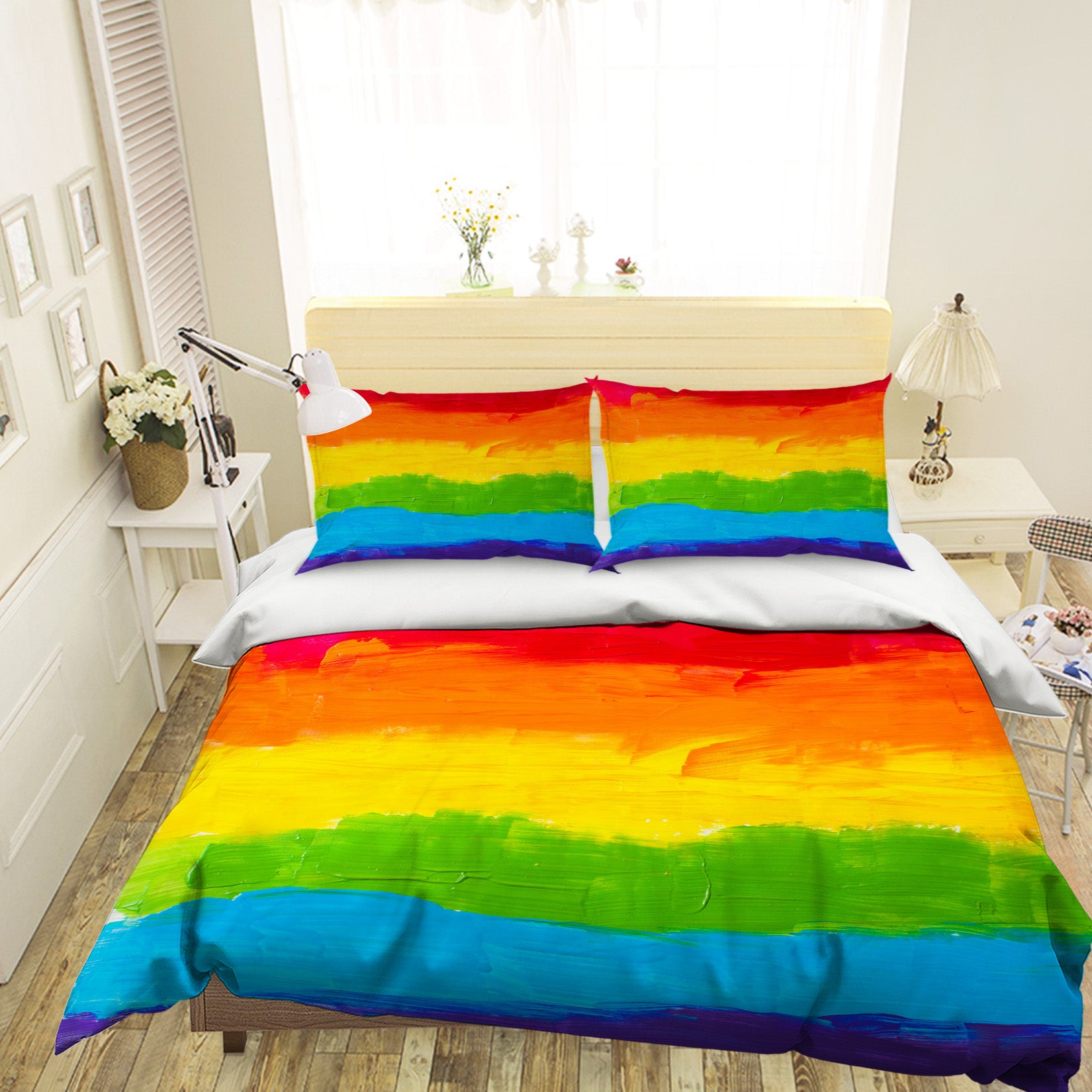 3D Colorful 63190 Bed Pillowcases Quilt