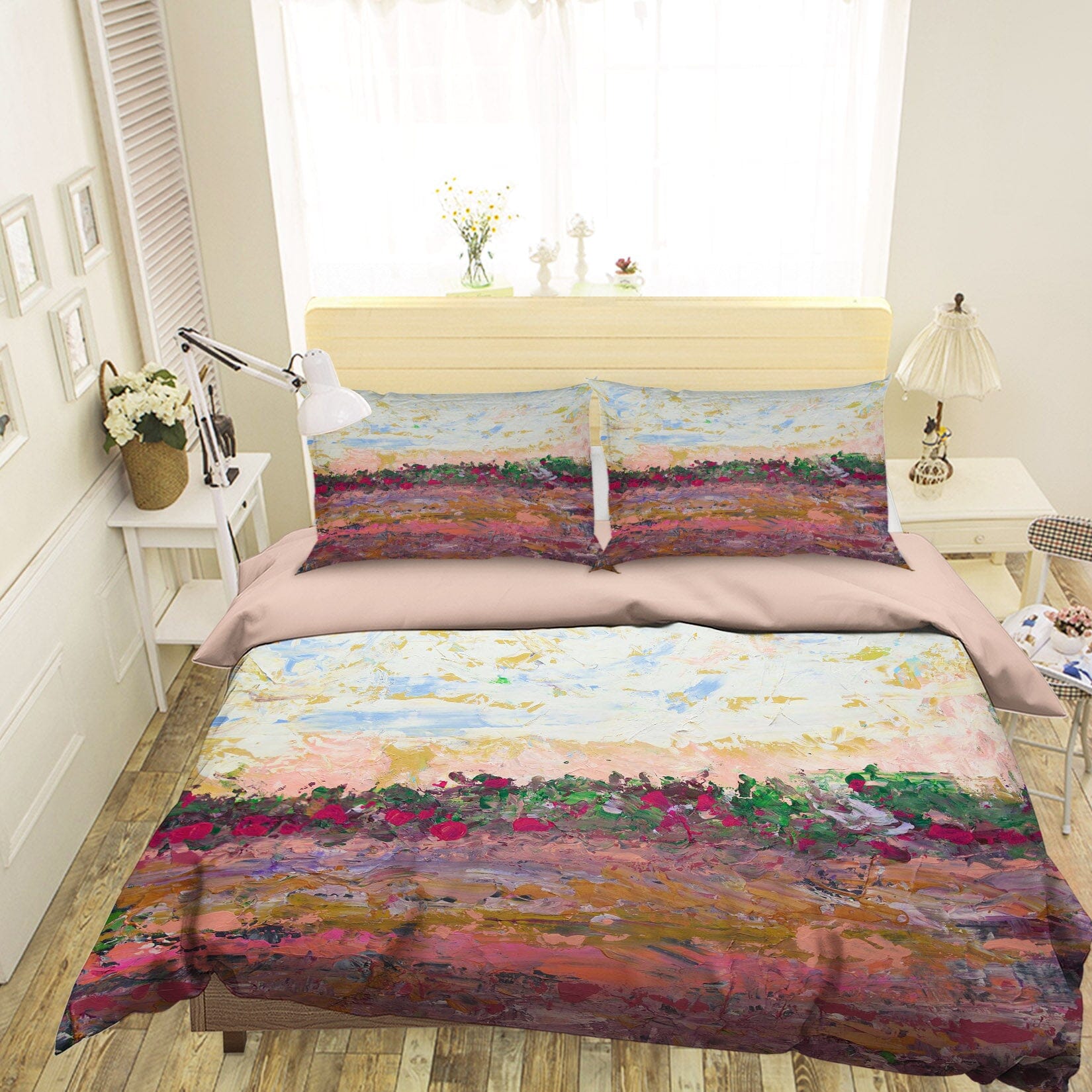 3D Red Land Painting 1151 Allan P. Friedlander Bedding Bed Pillowcases Quilt Quiet Covers AJ Creativity Home