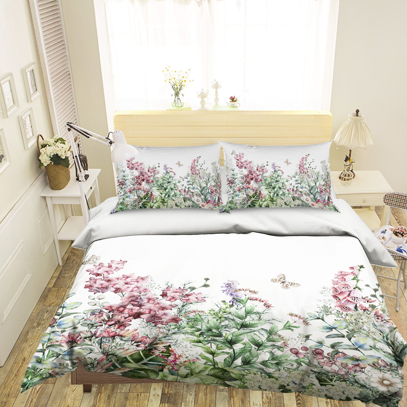 3D Flower Bush 15059 Bed Pillowcases Quilt