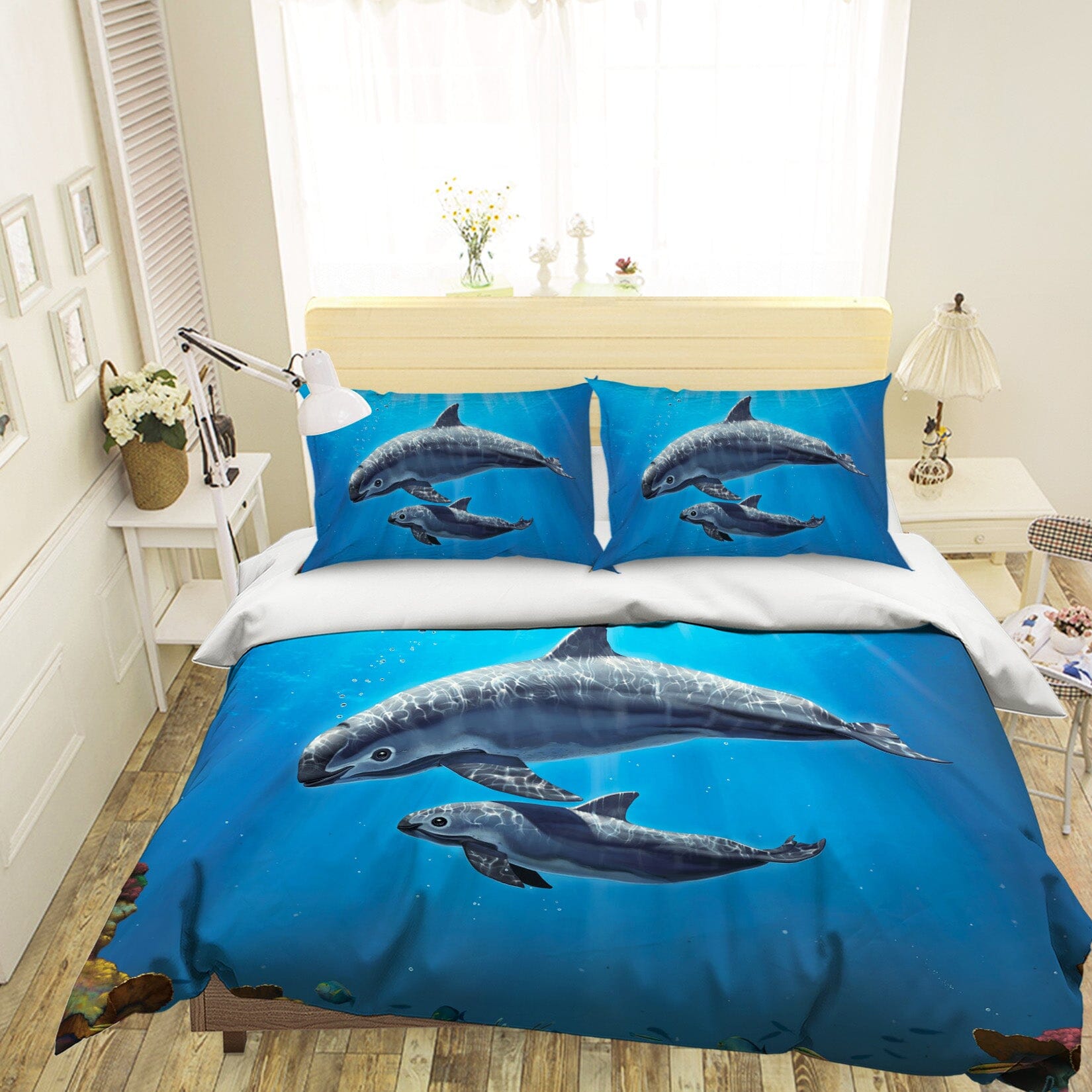 3D Vaquita Critically Endangered 098 Bed Pillowcases Quilt Exclusive Designer Vincent Quiet Covers AJ Creativity Home