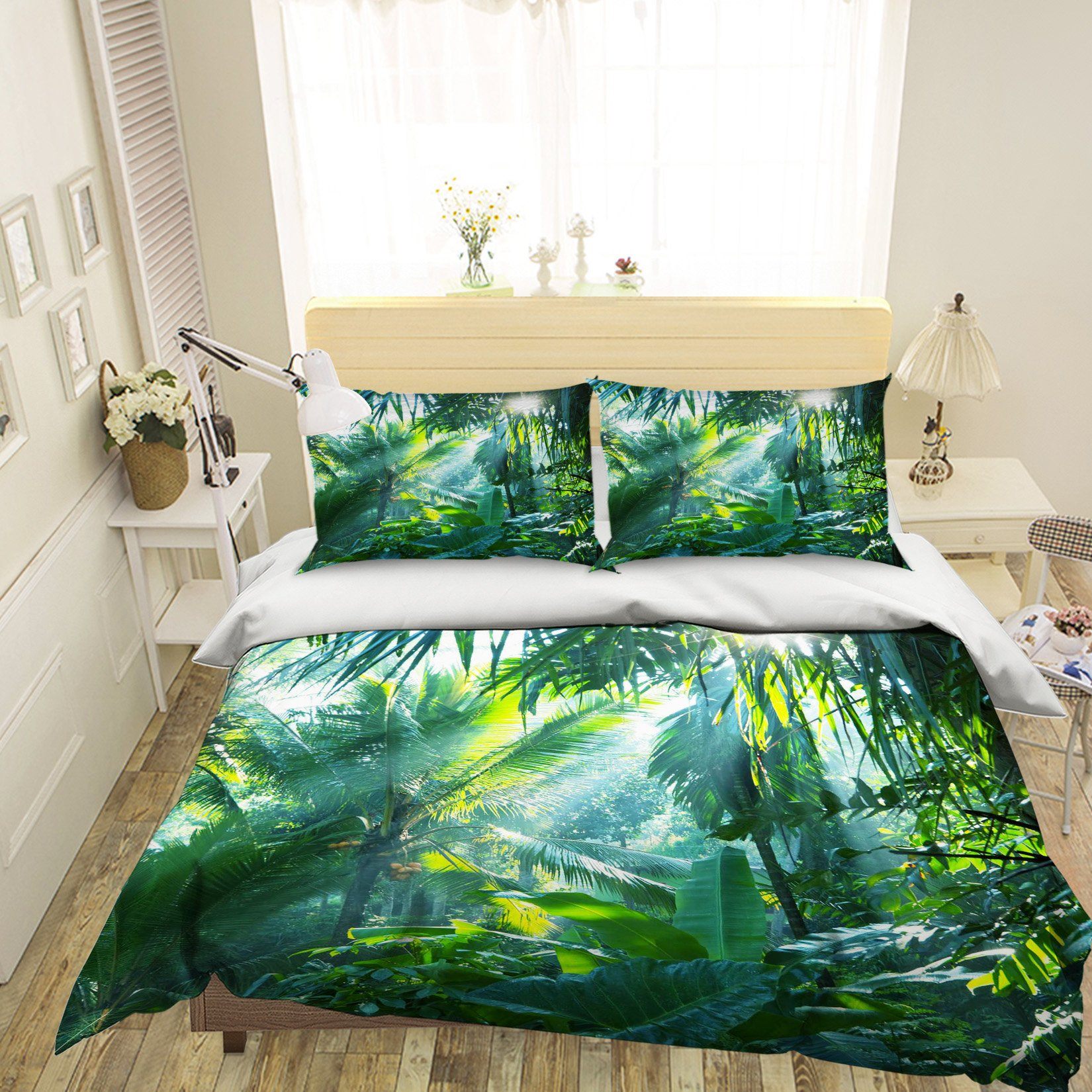 3D Sunshine Rainforest 175 Bed Pillowcases Quilt Wallpaper AJ Wallpaper