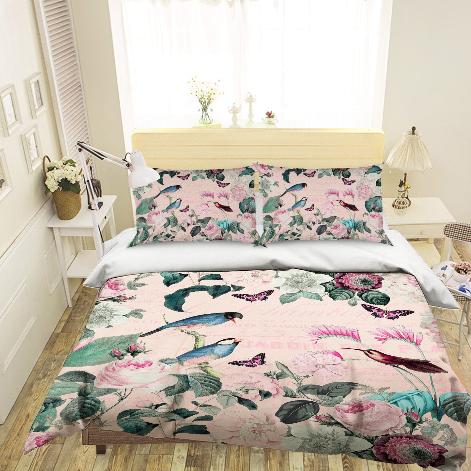 3D Flower Bird 119 Andrea haase Bedding Bed Pillowcases Quilt Quiet Covers AJ Creativity Home