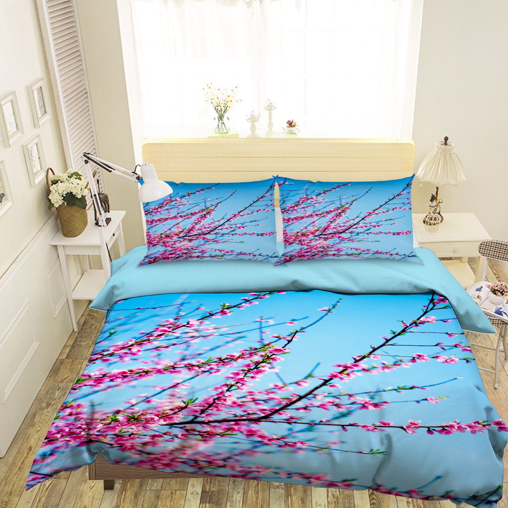 3D Flower Branch 16136 Bed Pillowcases Quilt
