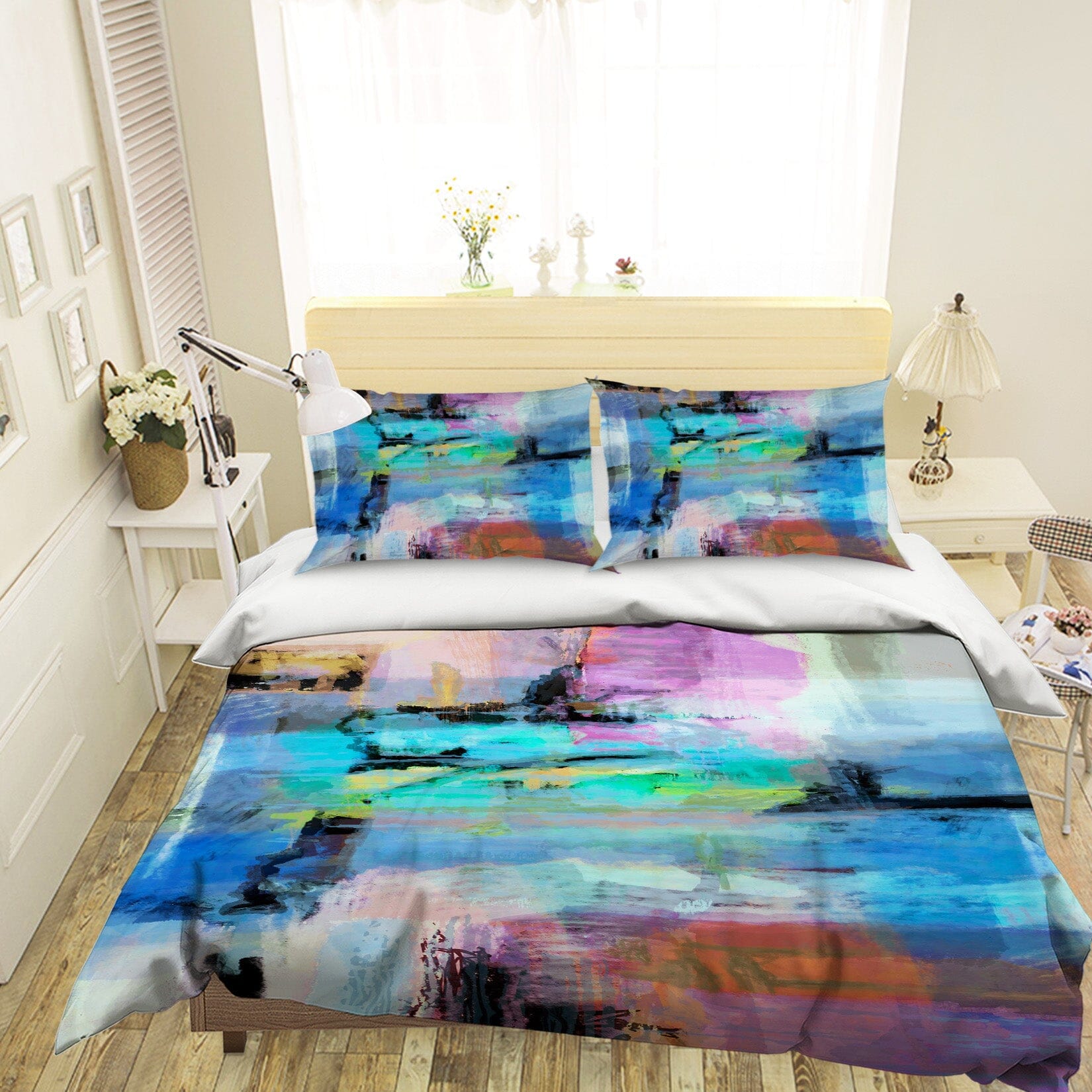 3D Gradient Color Painting 1019 Michael Tienhaara Bedding Bed Pillowcases Quilt Quiet Covers AJ Creativity Home