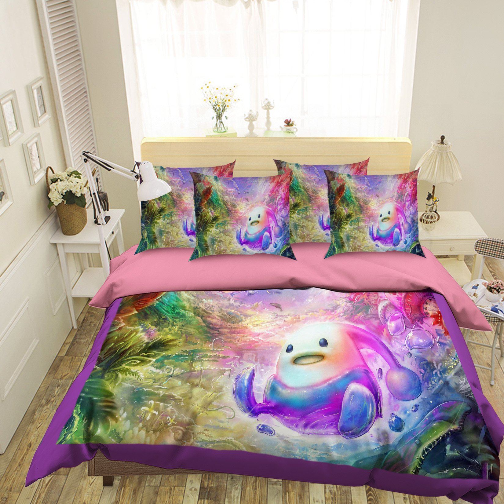 3D Cartoon Alien 003 Bed Pillowcases Quilt Wallpaper AJ Wallpaper