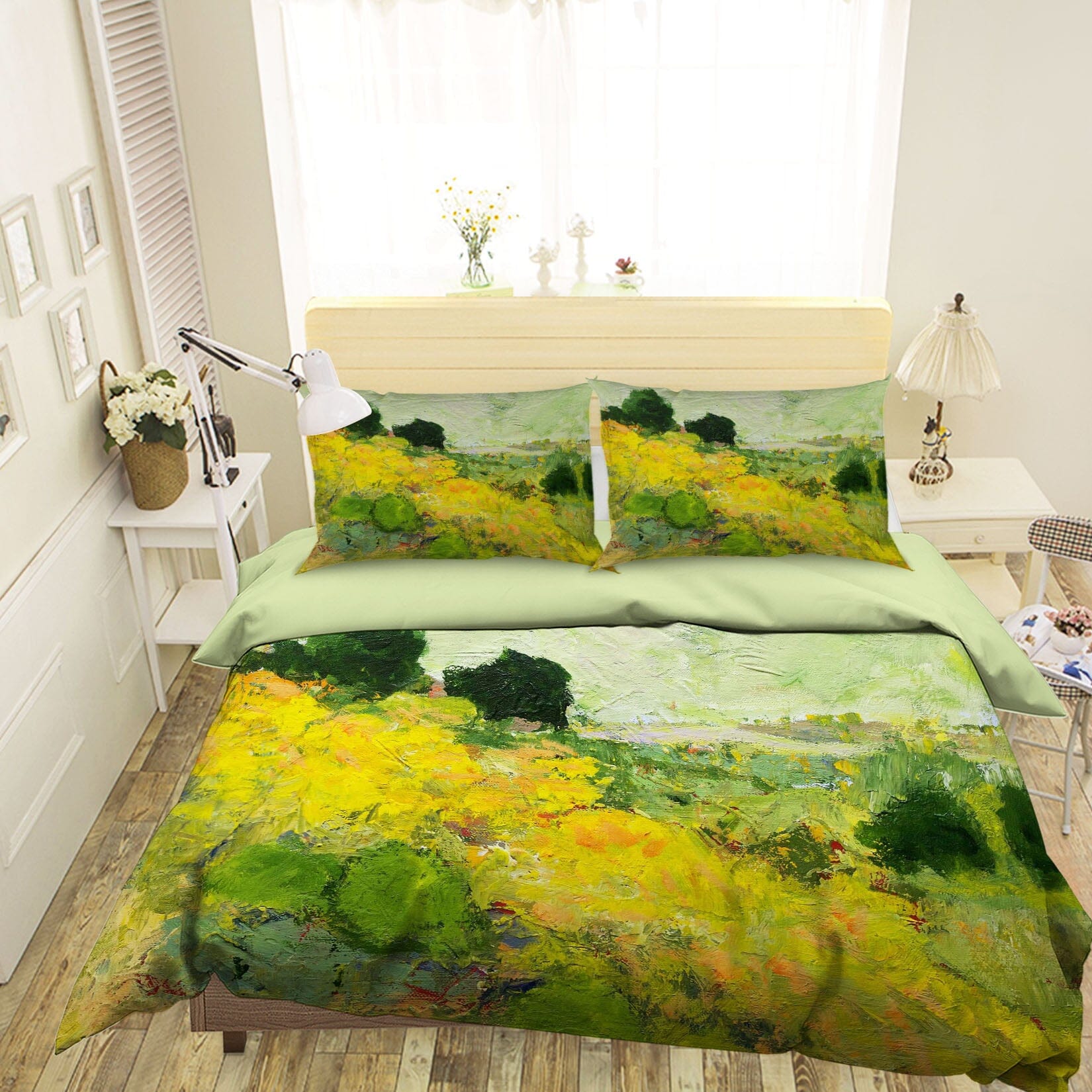 3D Tree Steppe 1114 Allan P. Friedlander Bedding Bed Pillowcases Quilt Quiet Covers AJ Creativity Home