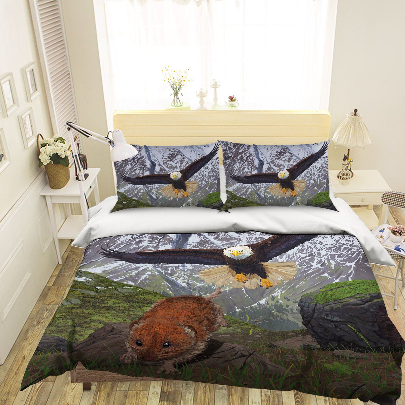 3D Alaska 2107 Bed Pillowcases Quilt Exclusive Designer Vincent Quiet Covers AJ Creativity Home