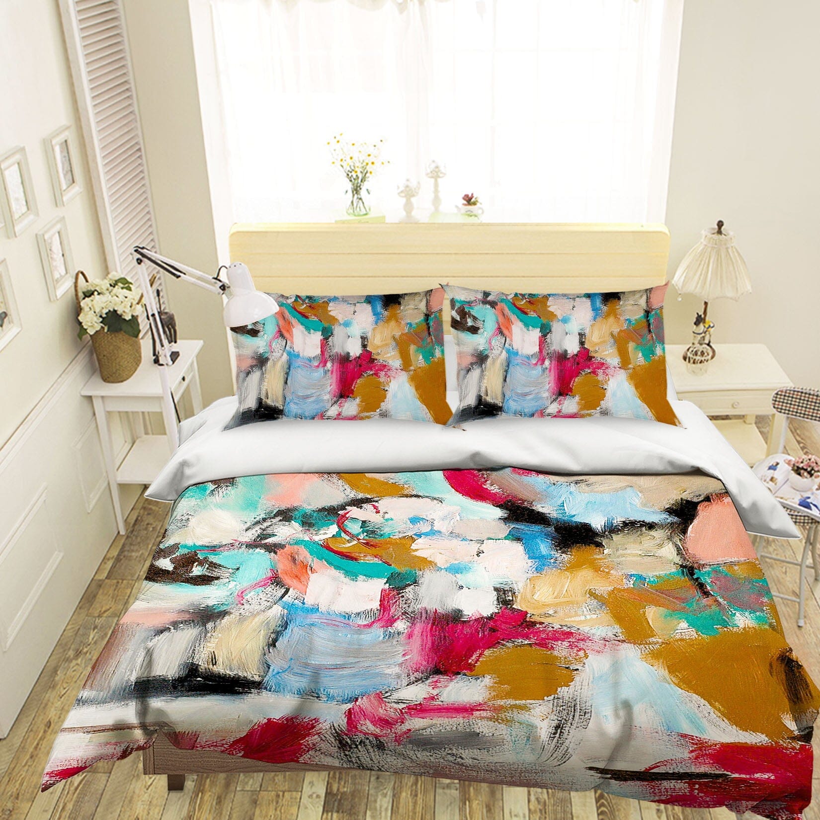 3D Color Graffiti 124 Allan P. Friedlander Bedding Bed Pillowcases Quilt Quiet Covers AJ Creativity Home