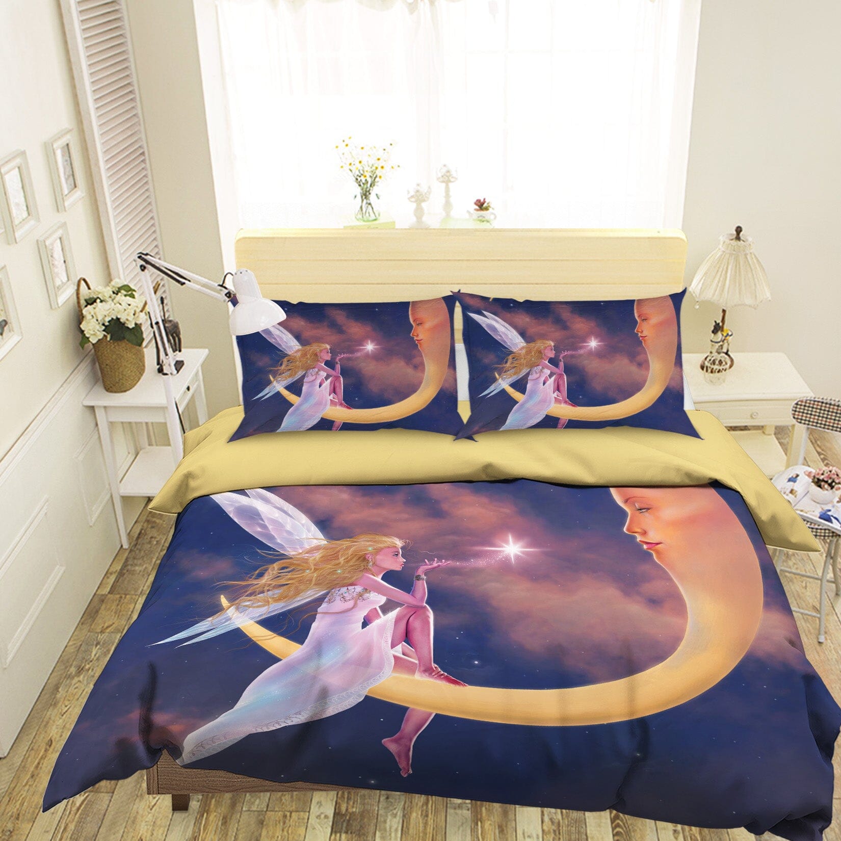 3D Star Kiss 083 Bed Pillowcases Quilt Exclusive Designer Vincent Quiet Covers AJ Creativity Home