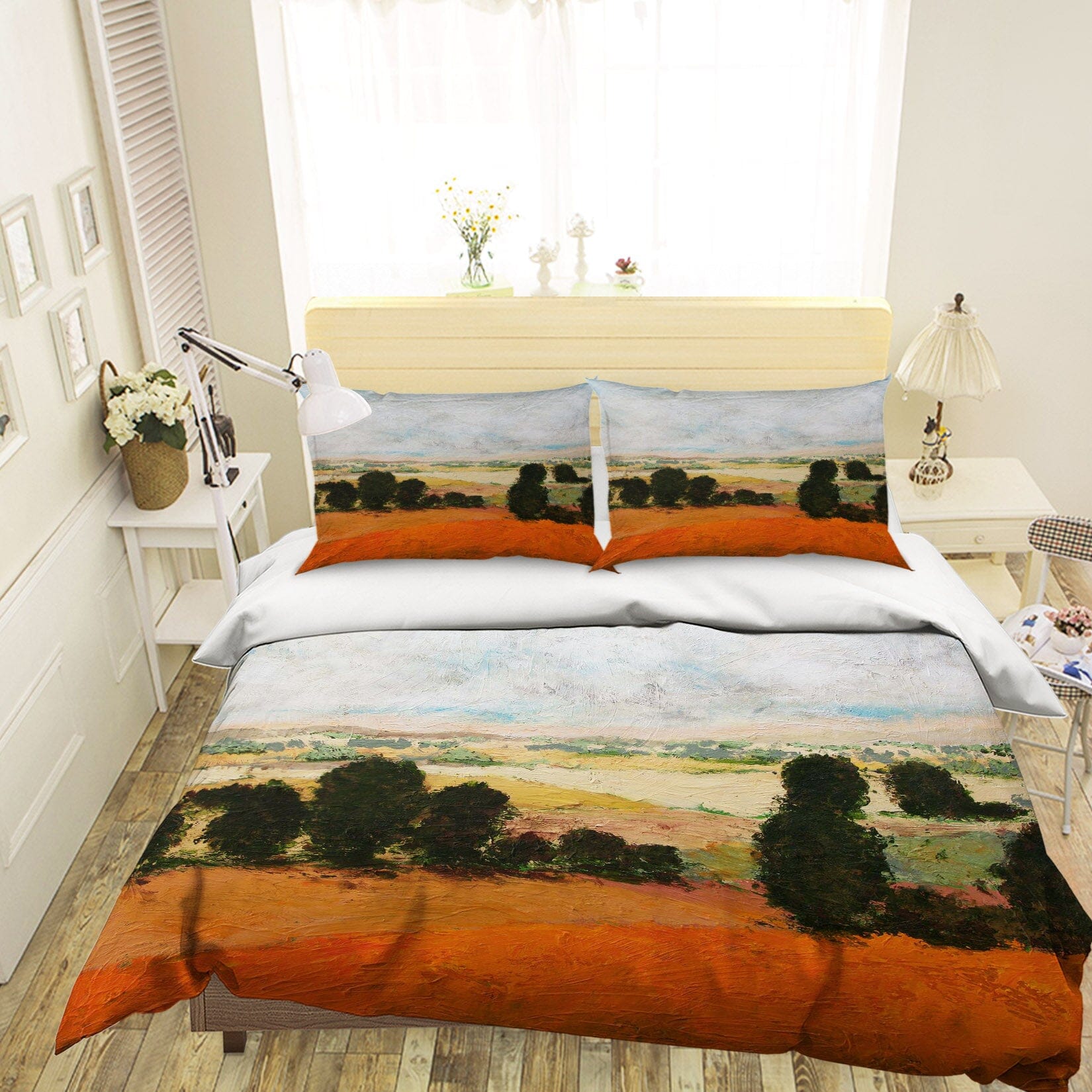 3D Red Land 1094 Allan P. Friedlander Bedding Bed Pillowcases Quilt Quiet Covers AJ Creativity Home
