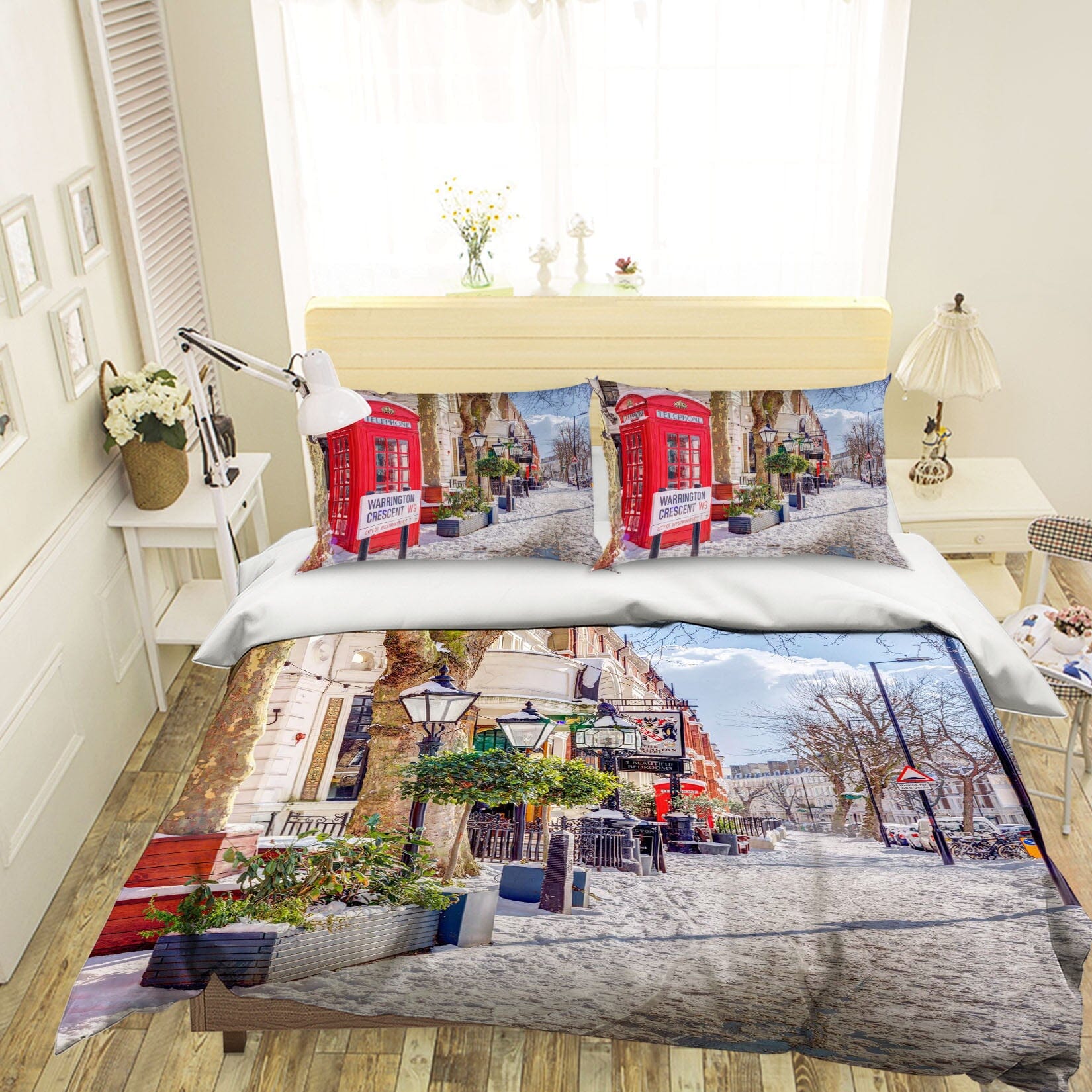 3D London Street 2021 Assaf Frank Bedding Bed Pillowcases Quilt Quiet Covers AJ Creativity Home