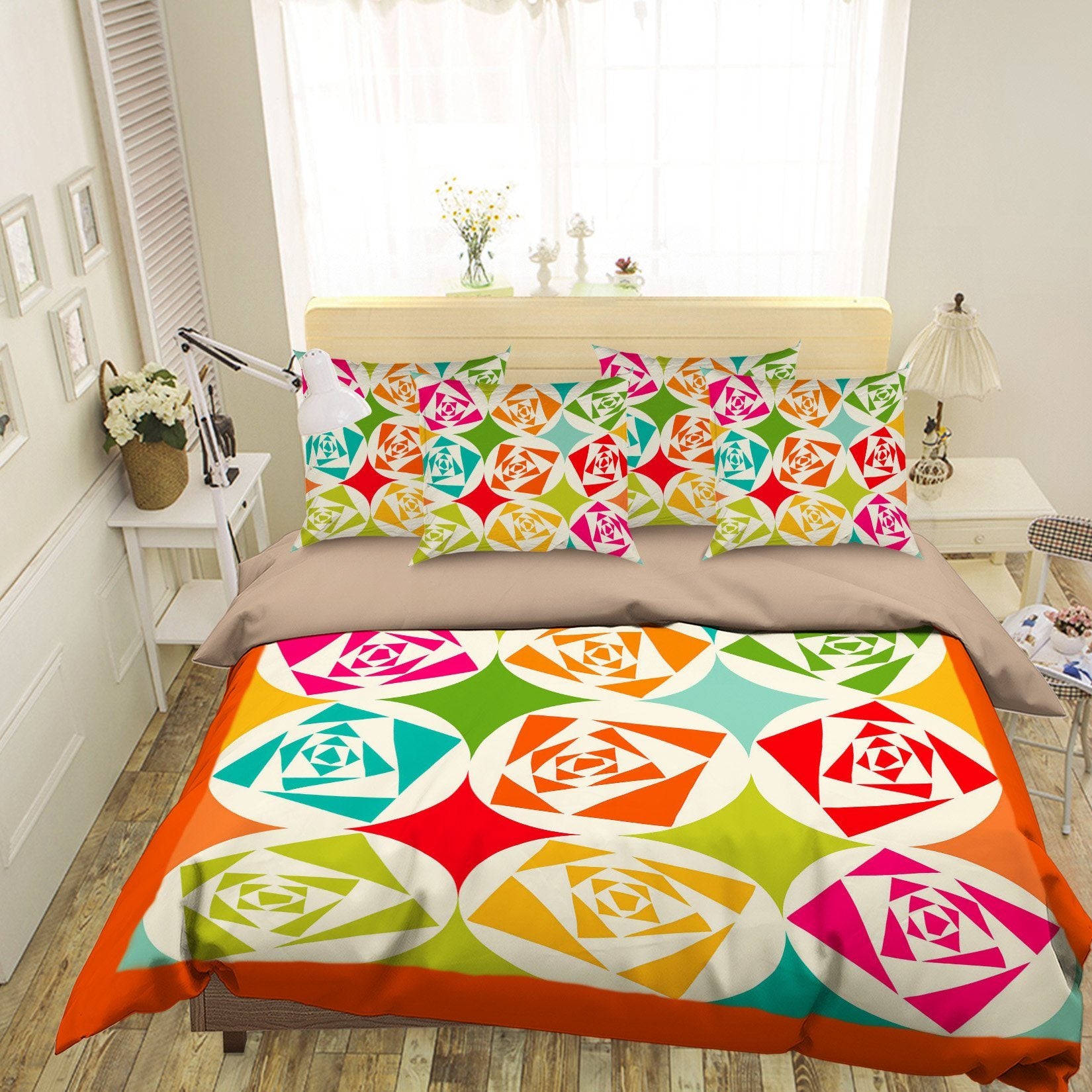 3D Irregular roses 111 Bed Pillowcases Quilt Wallpaper AJ Wallpaper