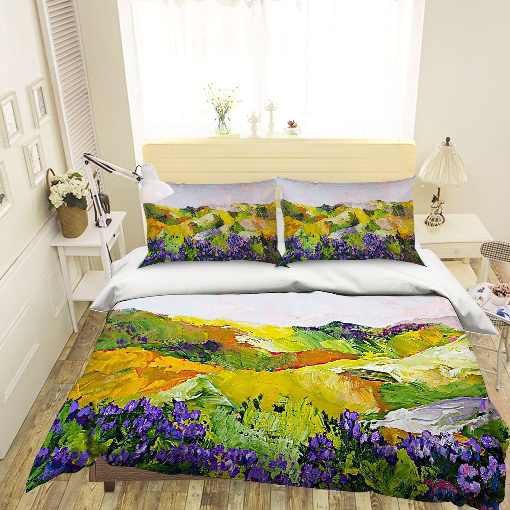 3D Violet Sunrise 1048 Allan P. Friedlander Bedding Bed Pillowcases Quilt Quiet Covers AJ Creativity Home