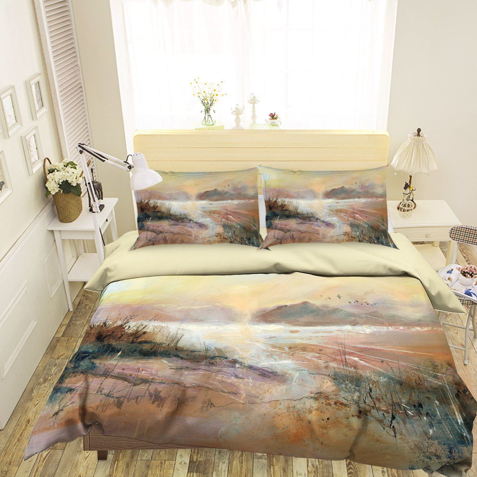 3D Beautiful Mountain 2002 Anne Farrall Doyle Bedding Bed Pillowcases Quilt Quiet Covers AJ Creativity Home