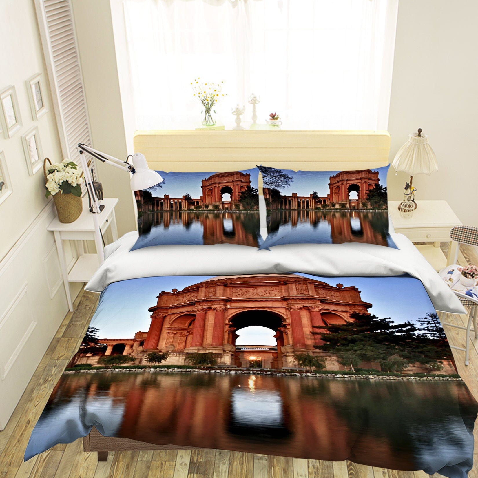 3D Castle By The Sea 2131 Kathy Barefield Bedding Bed Pillowcases Quilt Quiet Covers AJ Creativity Home