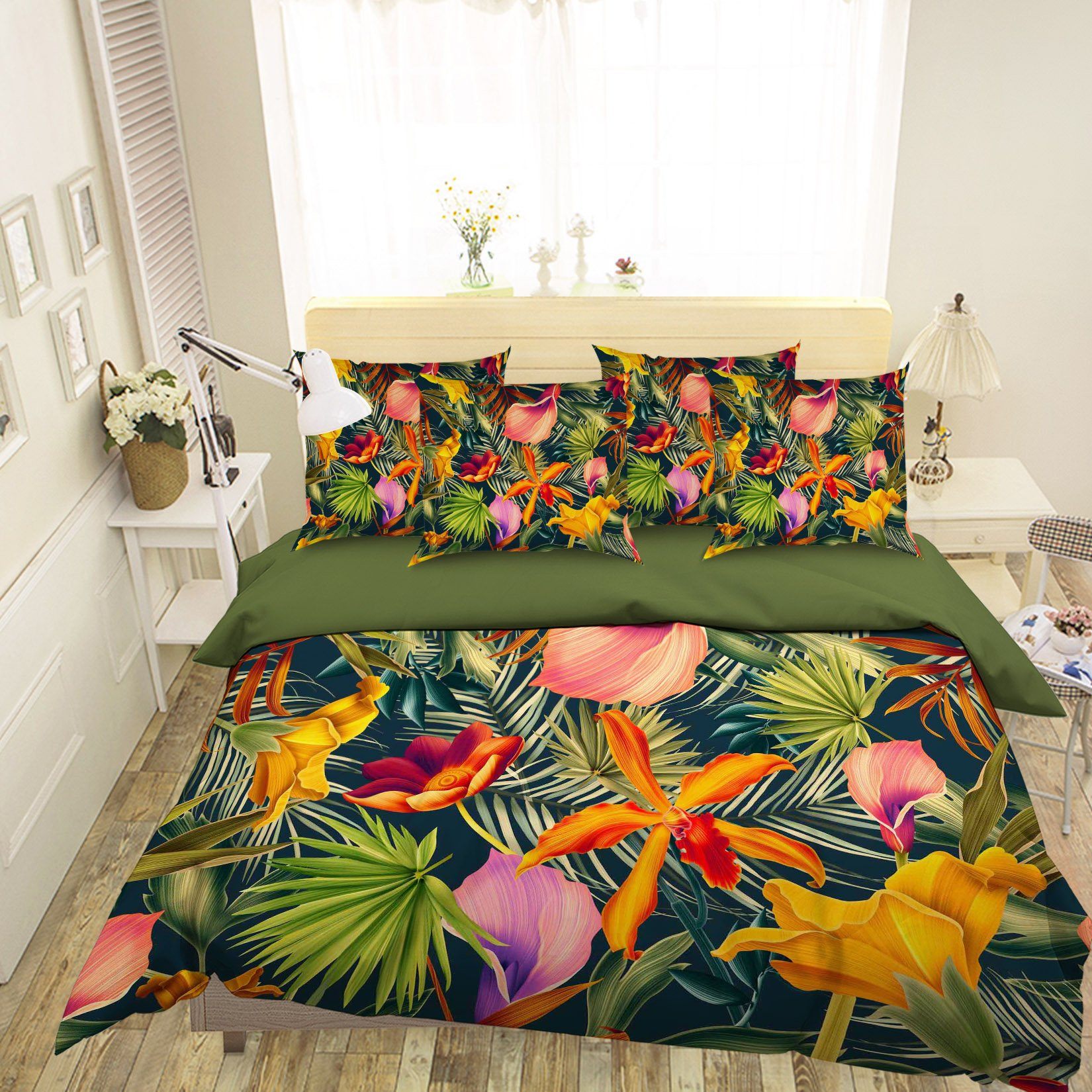 3D Coniferous Flowers 204 Bed Pillowcases Quilt Wallpaper AJ Wallpaper