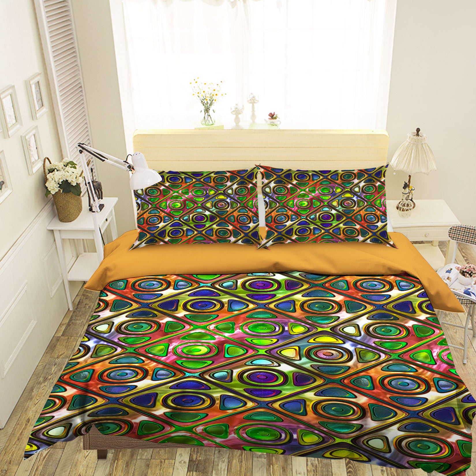 3D Pattern Lines 14065 Bed Pillowcases Quilt