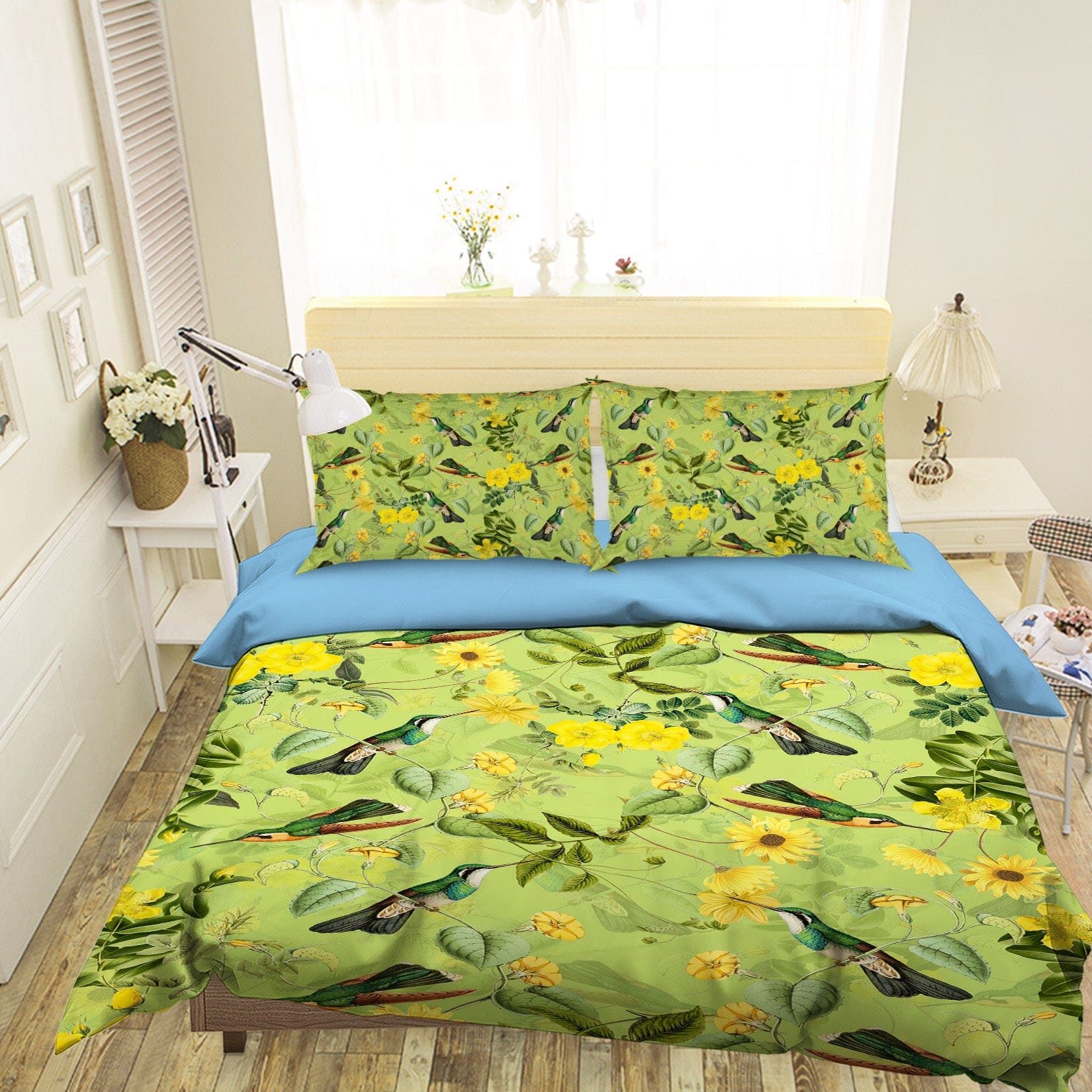 3D Bird Sunflower 145 Uta Naumann Bedding Bed Pillowcases Quilt Quiet Covers AJ Creativity Home