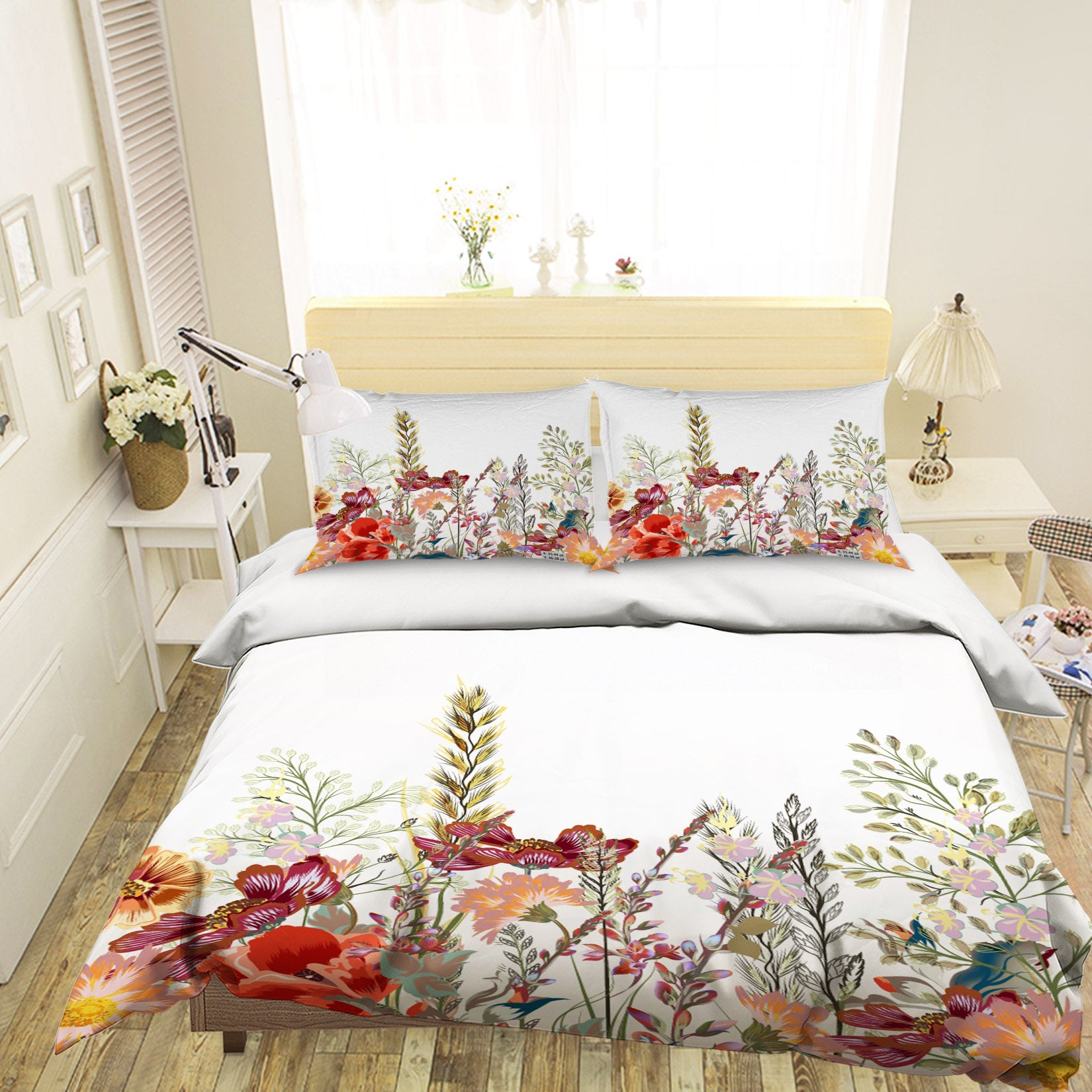 3D Flower Bush 14228 Bed Pillowcases Quilt