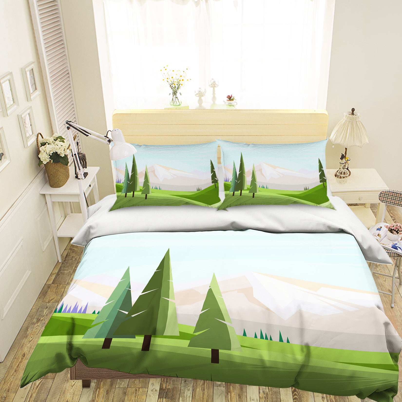 3D Tree 19154 Bed Pillowcases Quilt