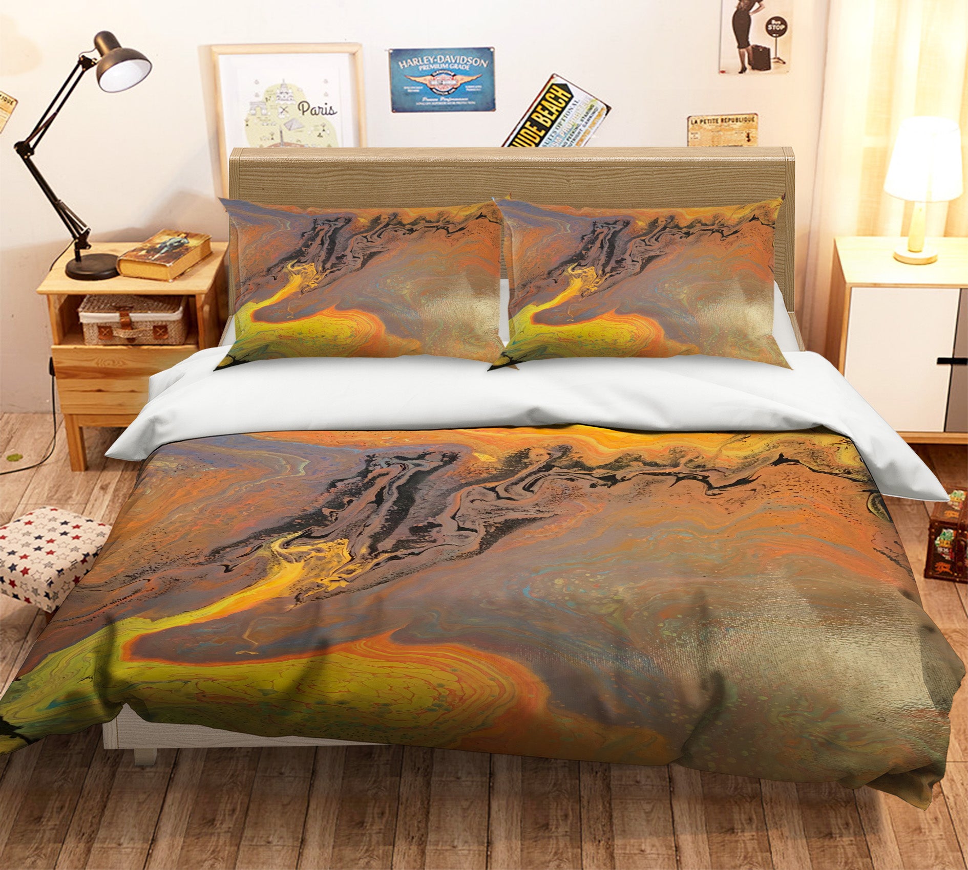 3D Golden Brown 40052 Valerie Latrice Bedding Bed Pillowcases Quilt