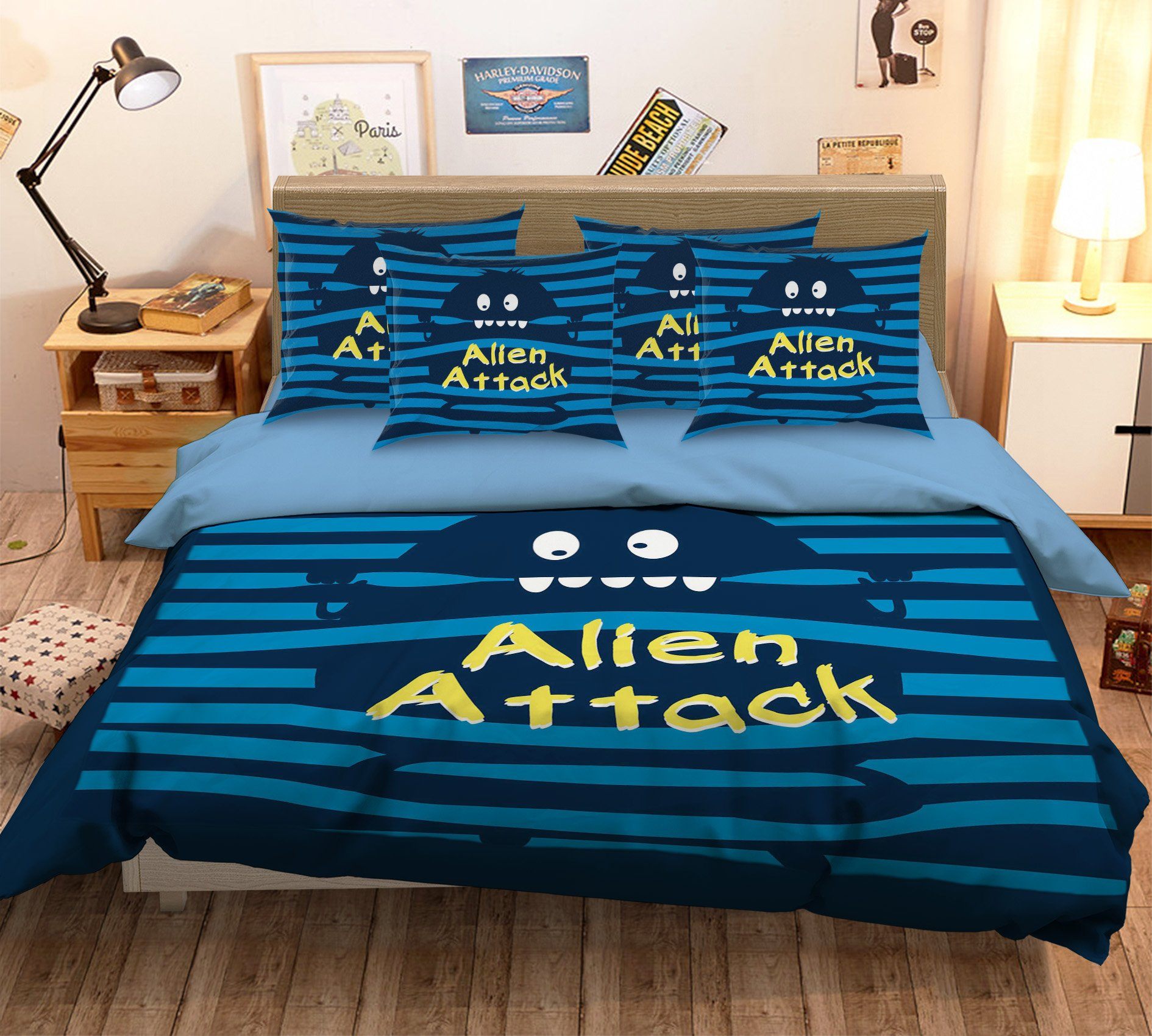 3D Black Bad Egg 015 Bed Pillowcases Quilt Wallpaper AJ Wallpaper