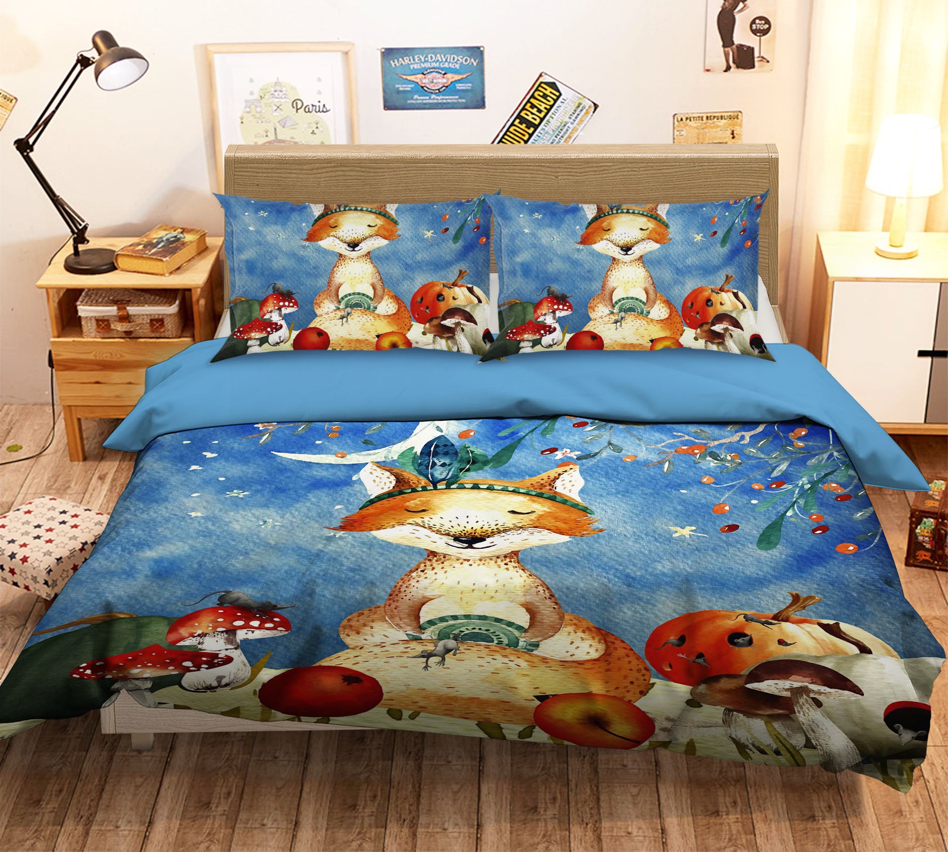 3D Fox 18122 Uta Naumann Bedding Bed Pillowcases Quilt