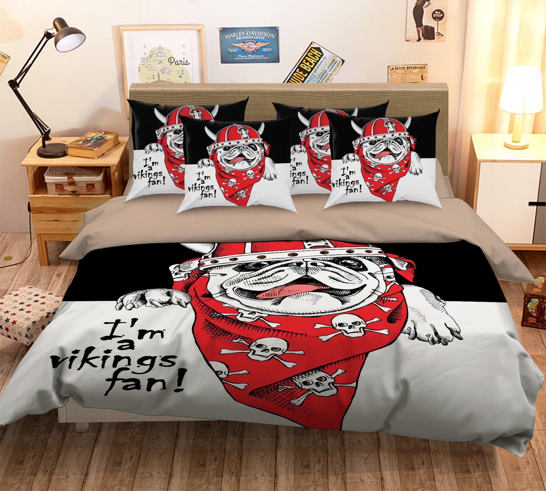 3D Hat Dog Head 011 Bed Pillowcases Quilt Wallpaper AJ Wallpaper
