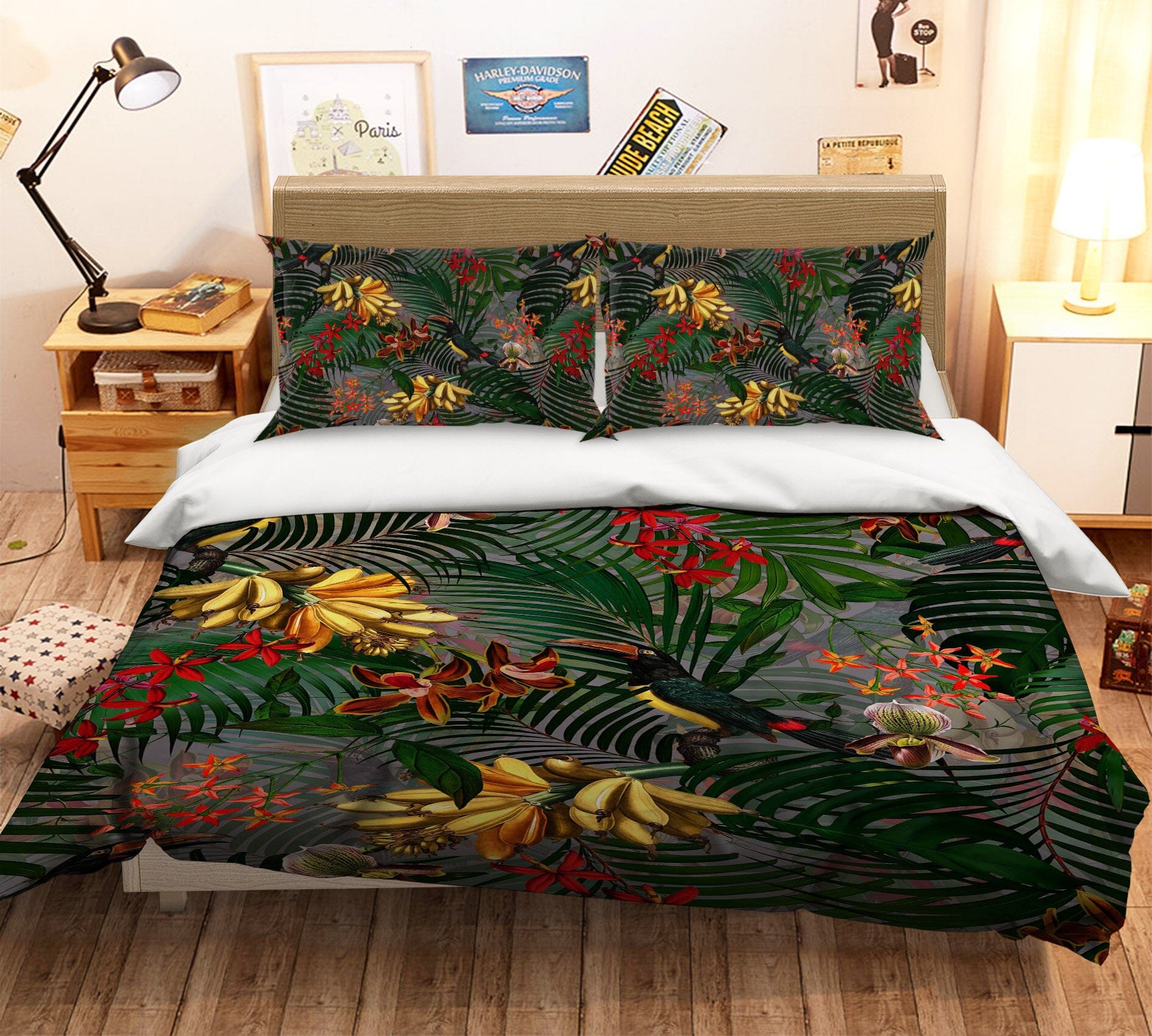3D Banana Fruit 159 Uta Naumann Bedding Bed Pillowcases Quilt Quiet Covers AJ Creativity Home