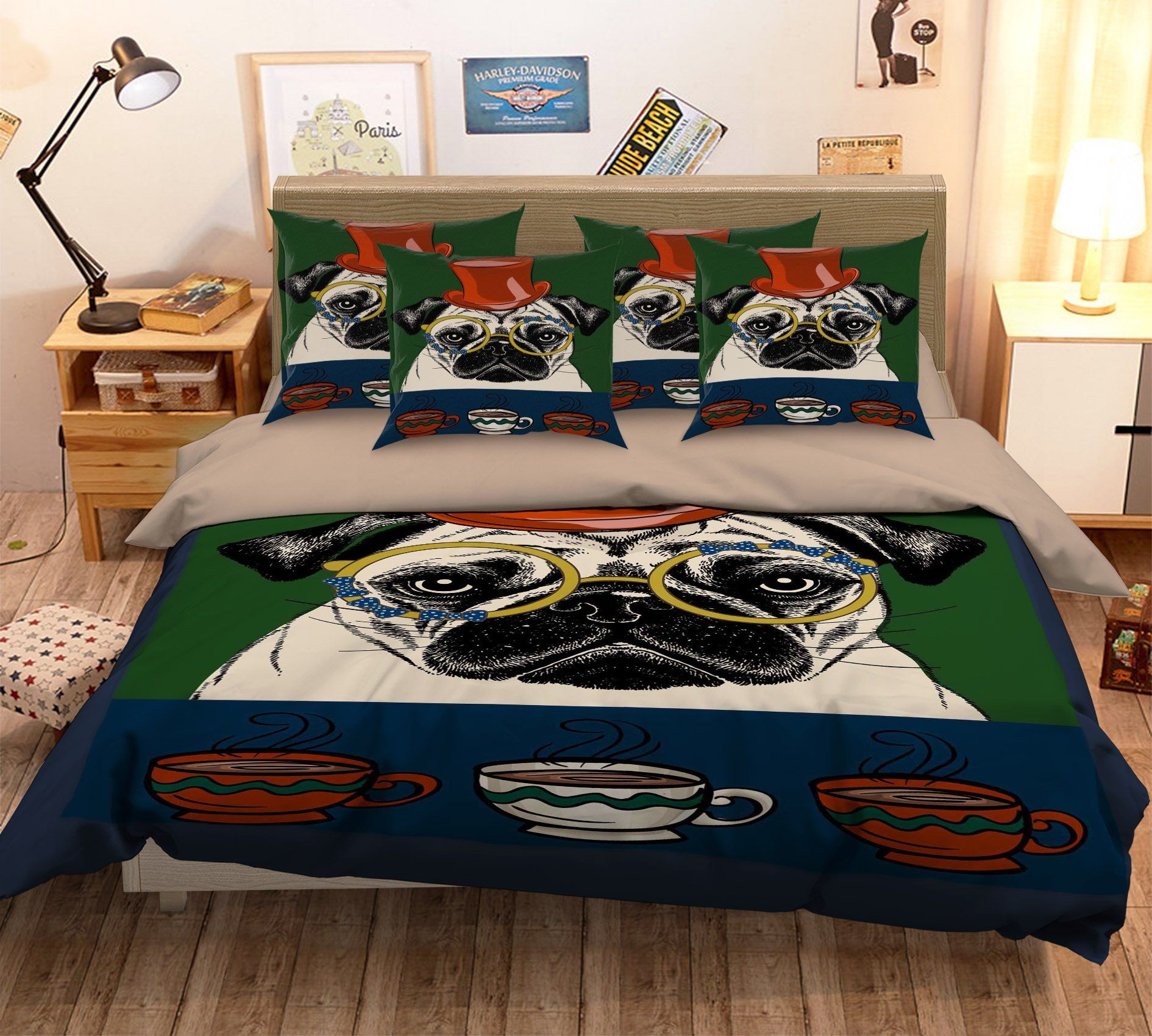 3D Melancholy Dog 055 Bed Pillowcases Quilt Wallpaper AJ Wallpaper