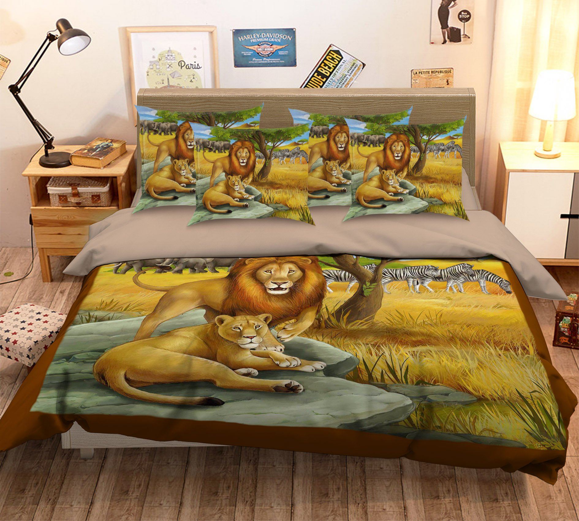 3D Laid Back 092 Bed Pillowcases Quilt Wallpaper AJ Wallpaper