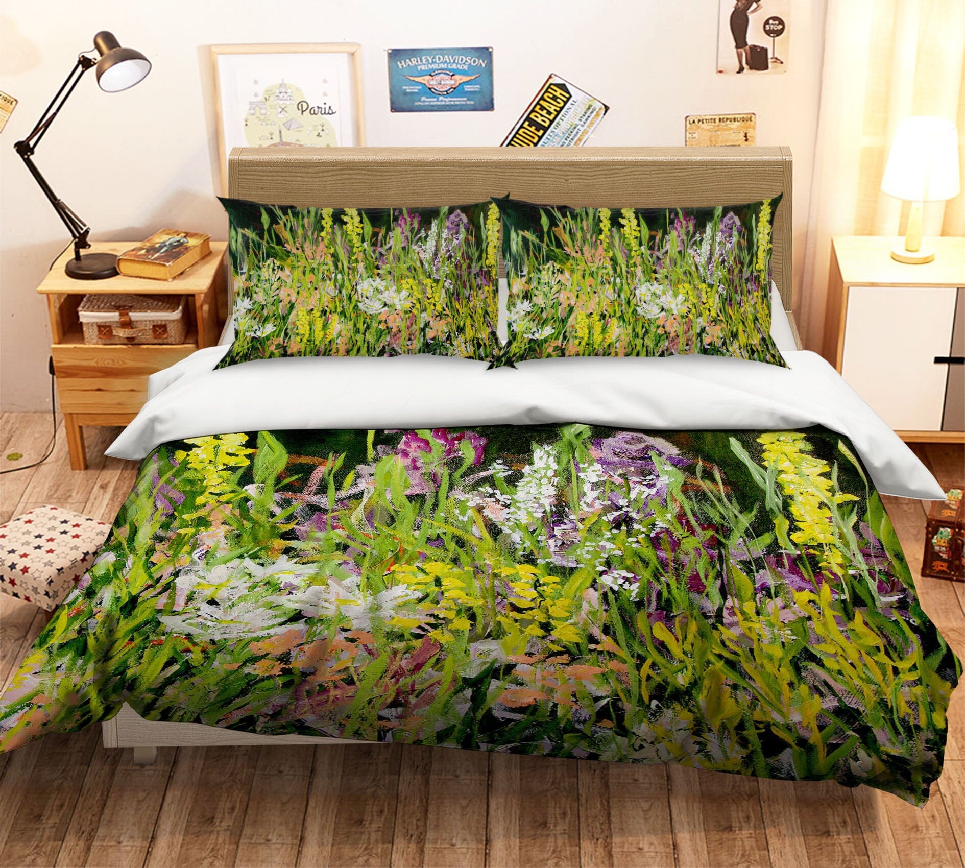 3D Wild Flowers 1097 Allan P. Friedlander Bedding Bed Pillowcases Quilt Quiet Covers AJ Creativity Home