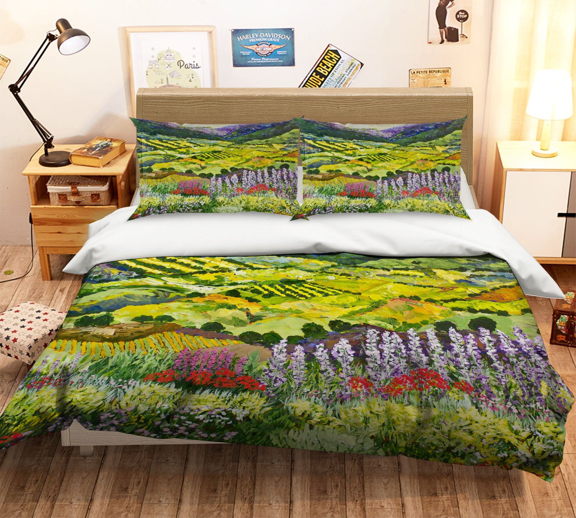 3D Flowers Bloom 1044 Allan P. Friedlander Bedding Bed Pillowcases Quilt Quiet Covers AJ Creativity Home