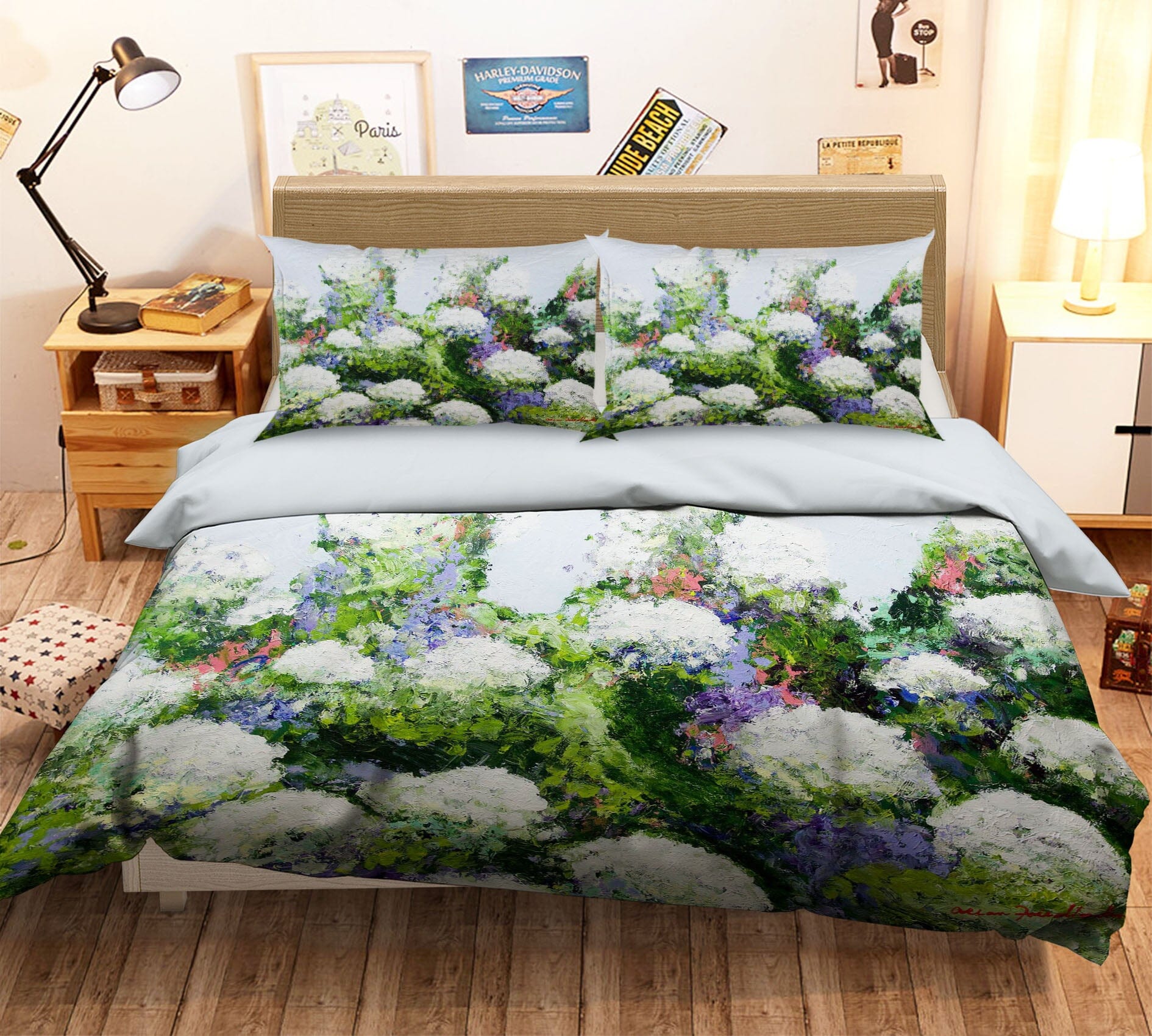 3D White Garden 1148 Allan P. Friedlander Bedding Bed Pillowcases Quilt Quiet Covers AJ Creativity Home