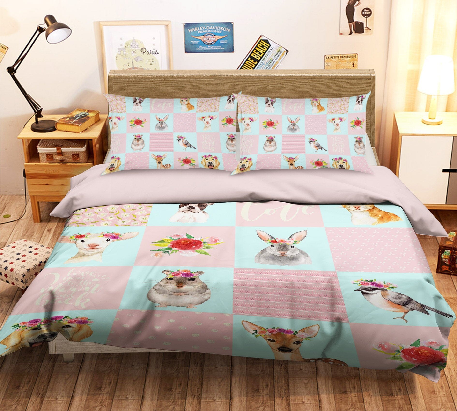 3D Puppy Kitten 203 Uta Naumann Bedding Bed Pillowcases Quilt Quiet Covers AJ Creativity Home