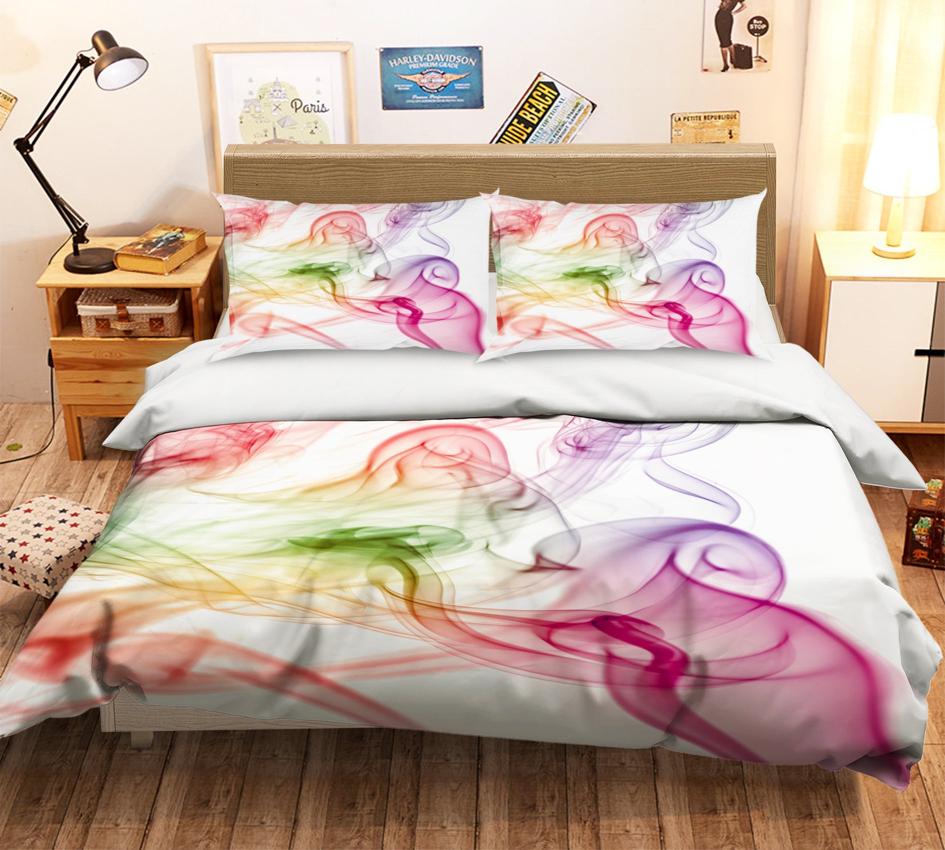 3D Color Smoke Art 1008 Assaf Frank Bedding Bed Pillowcases Quilt