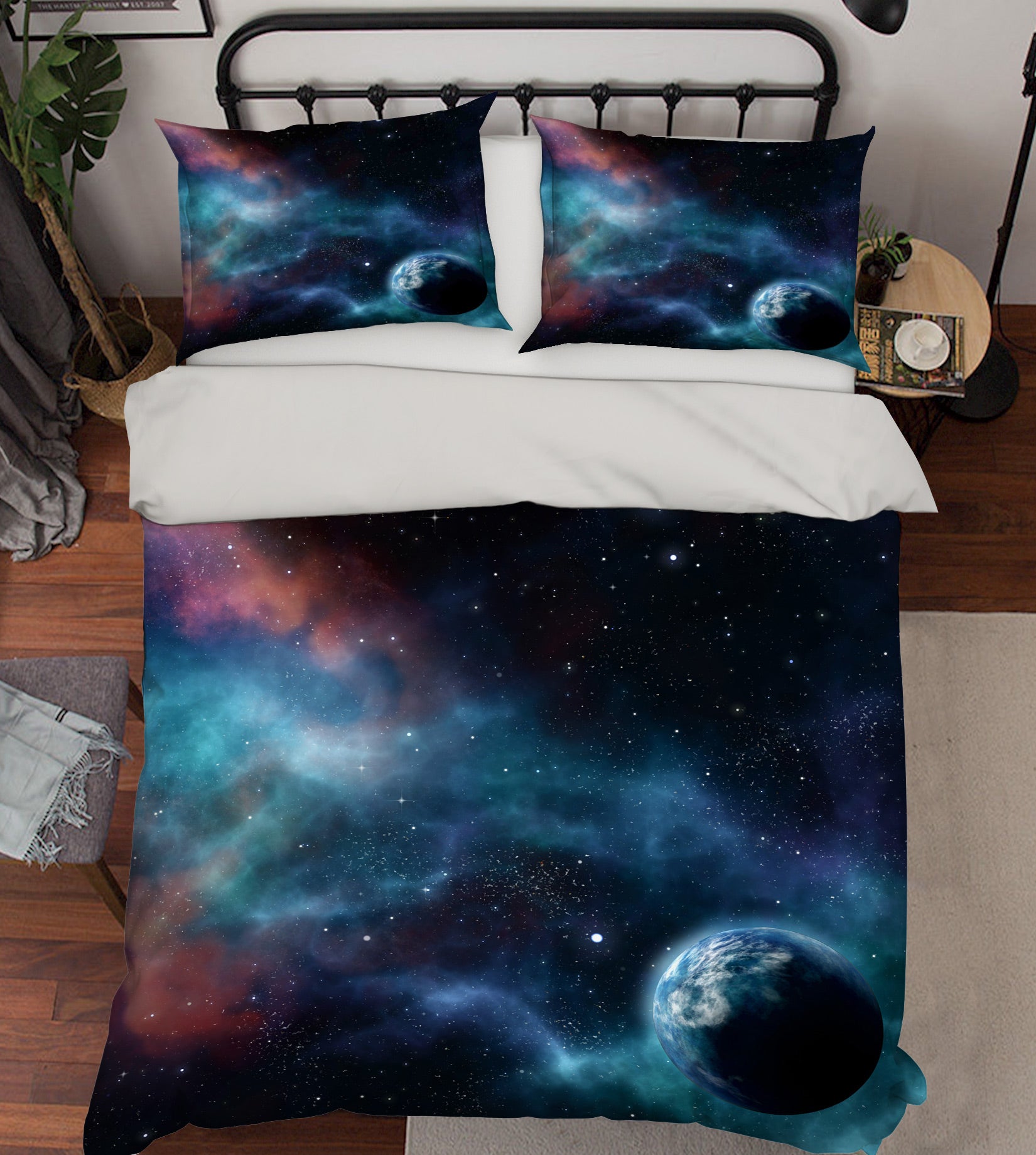 3D Cosmic Sky 59181 Bed Pillowcases Quilt