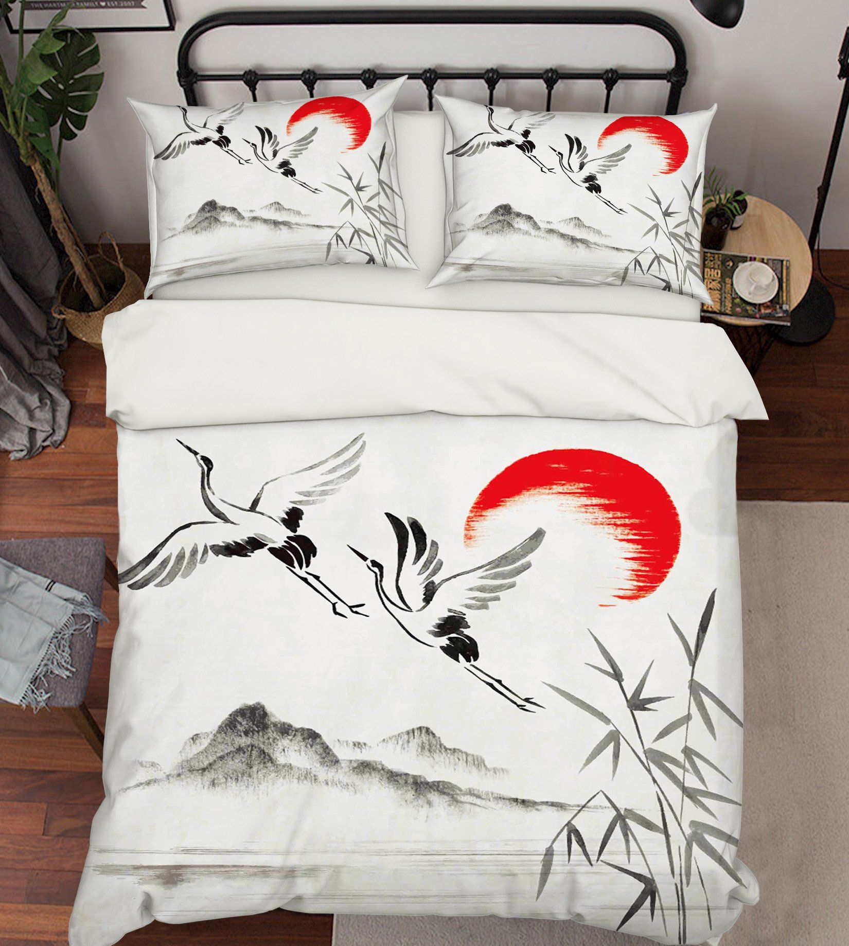 3D Flying Birds Painting 200 Bed Pillowcases Quilt Wallpaper AJ Wallpaper