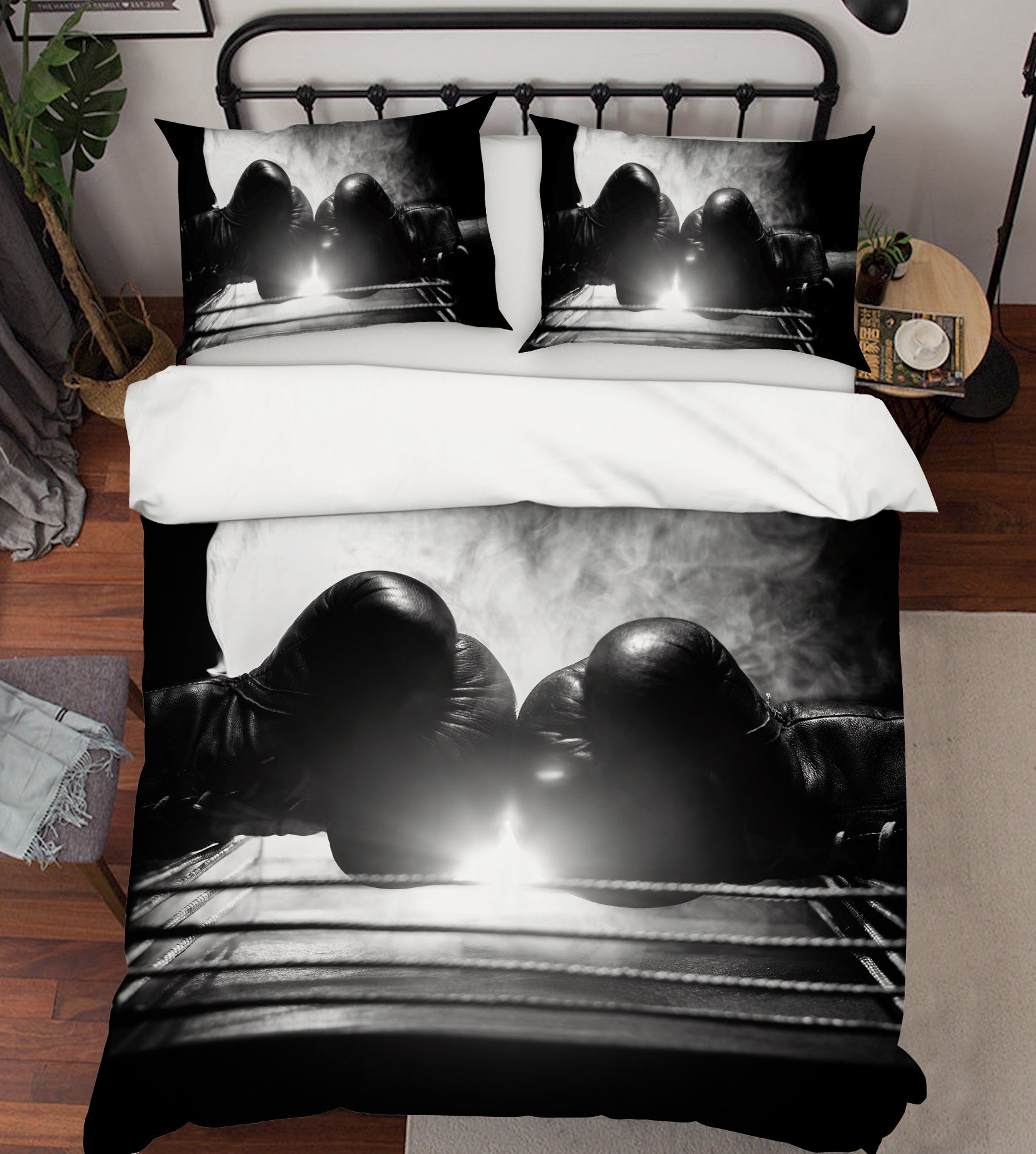 3D Boxing 14187 Bed Pillowcases Quilt