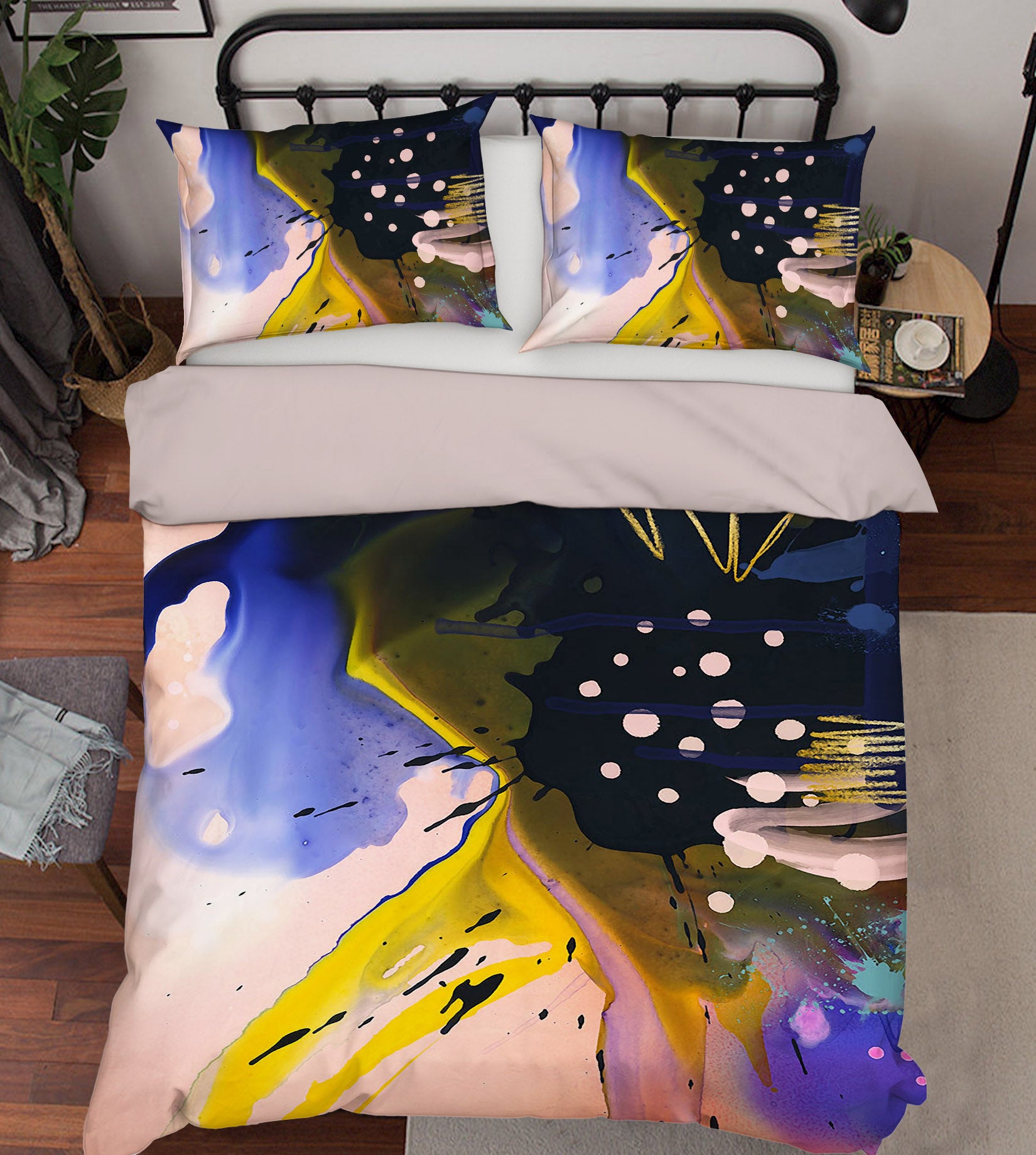 3D Abstract Color 12127 Bed Pillowcases Quilt