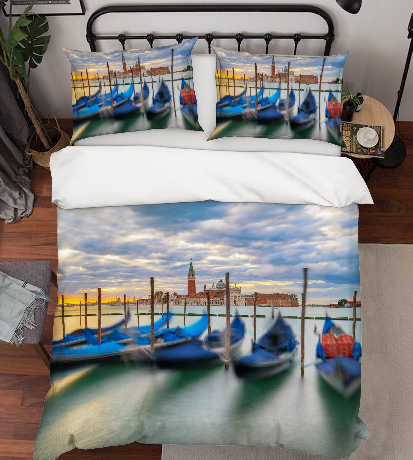 3D Canal Steamer 2114 Marco Carmassi Bedding Bed Pillowcases Quilt Quiet Covers AJ Creativity Home