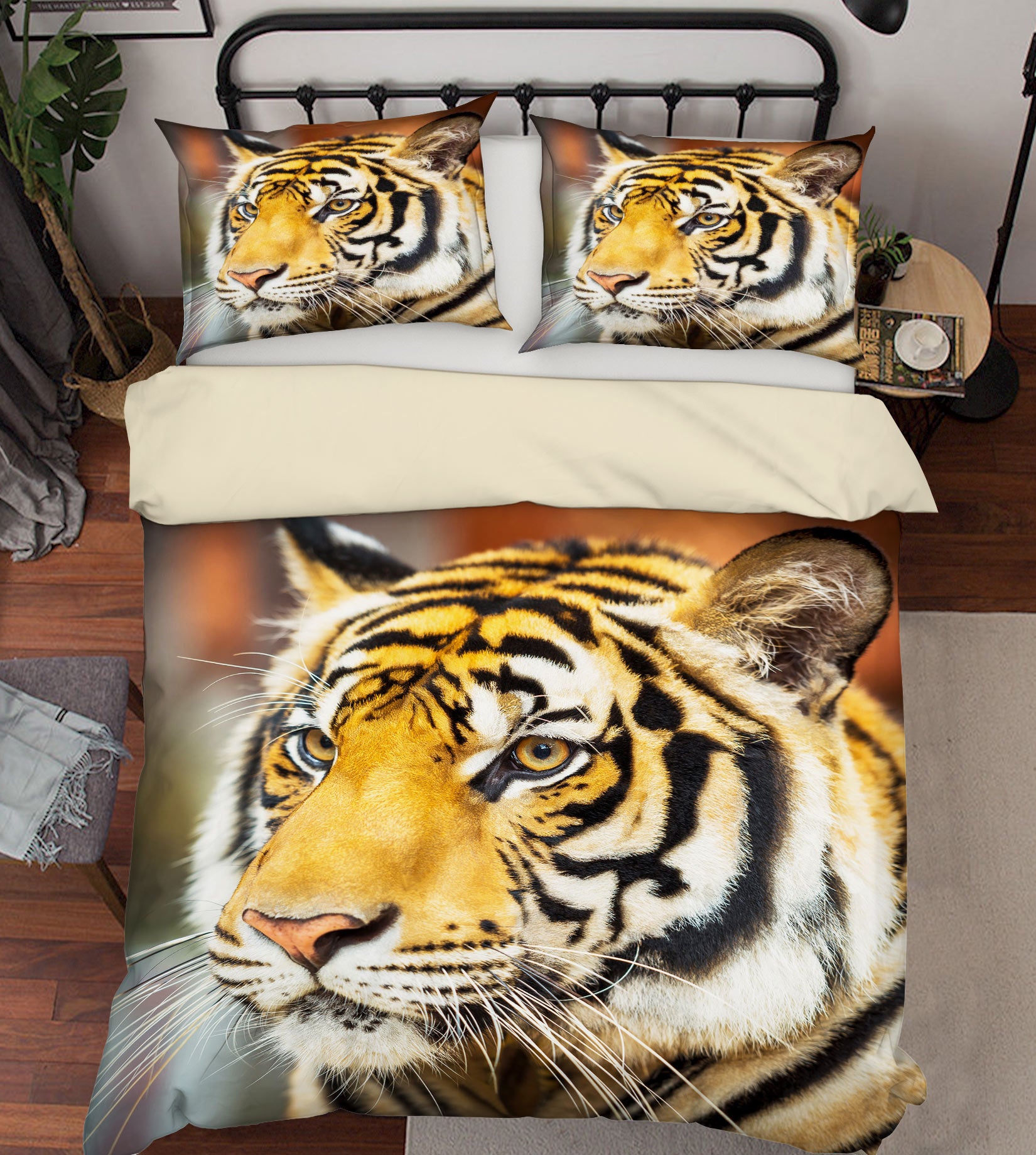 3D Tiger 59235 Bed Pillowcases Quilt