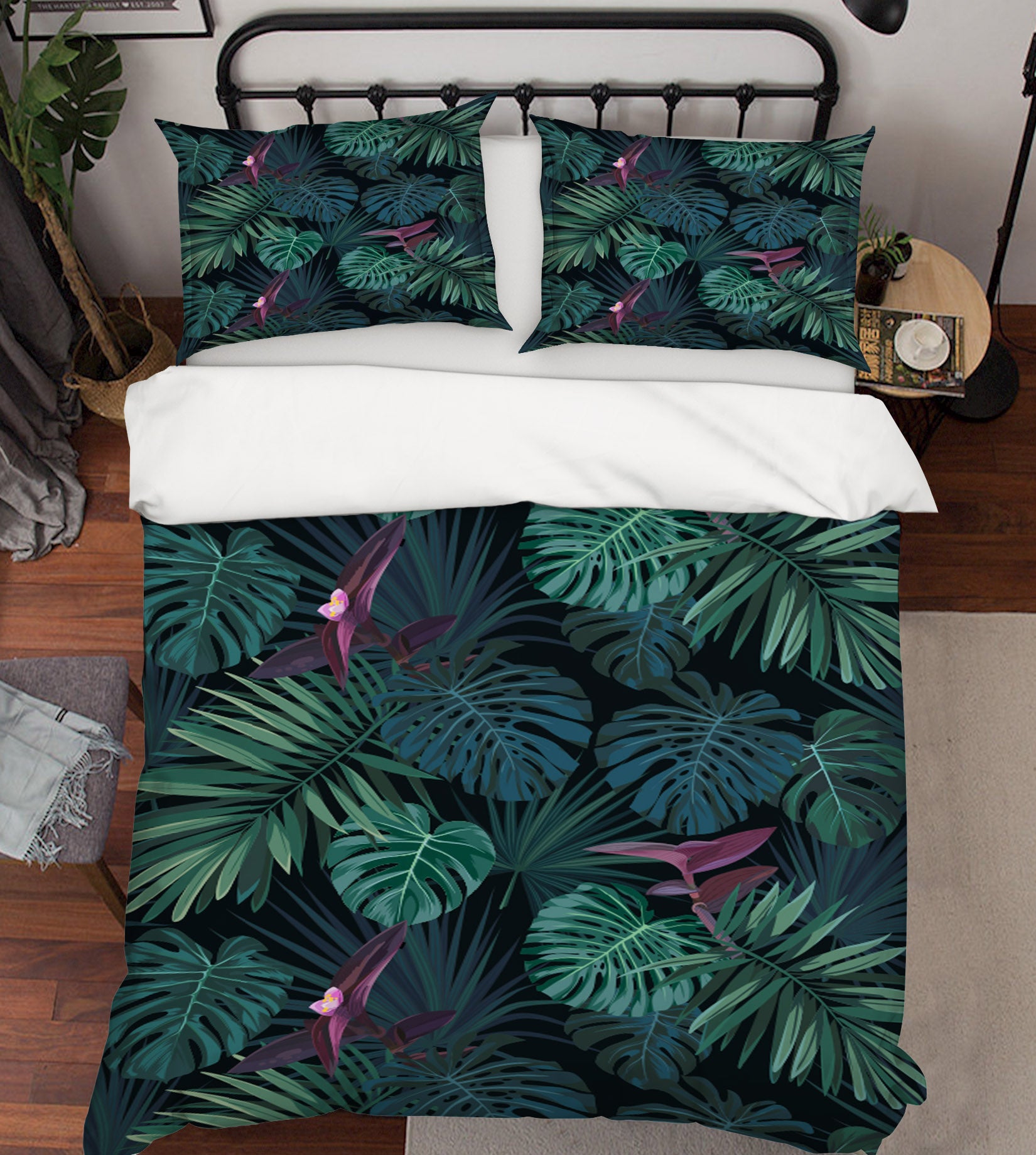 3D Leaves 60128 Bed Pillowcases Quilt